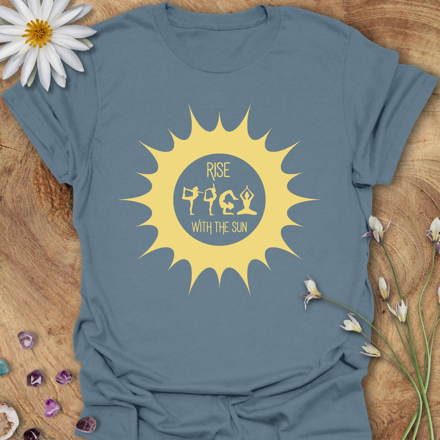 Rise With the Sun T-Shirt Indigo Blue