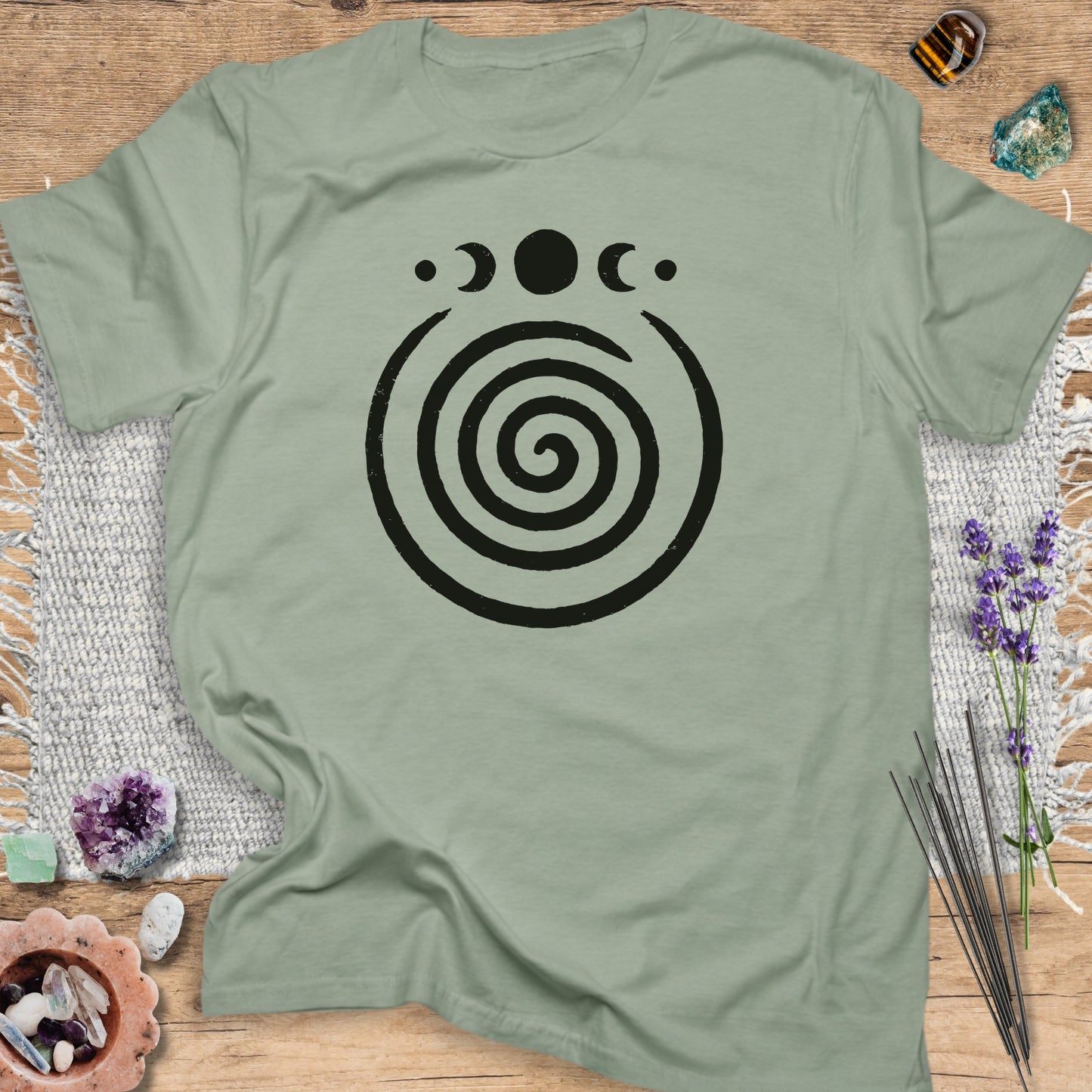 Spiral Moon Phases T-Shirt