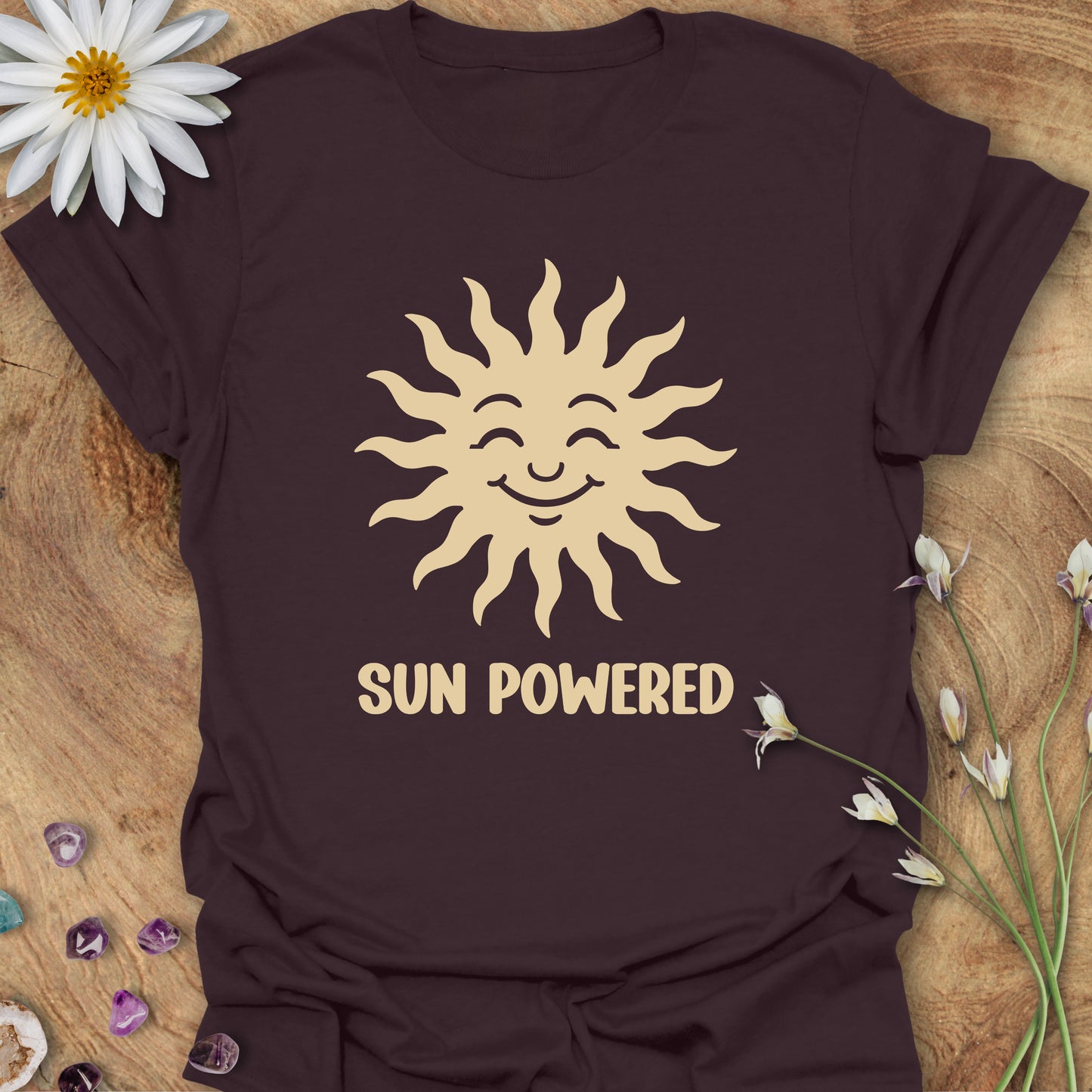 Sun Powered T-Shirt Dark Chocolate