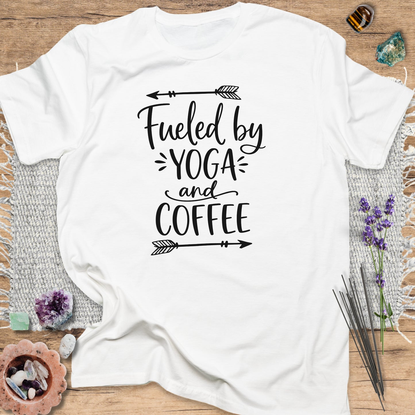 Yoga & Coffee T-Shirt White