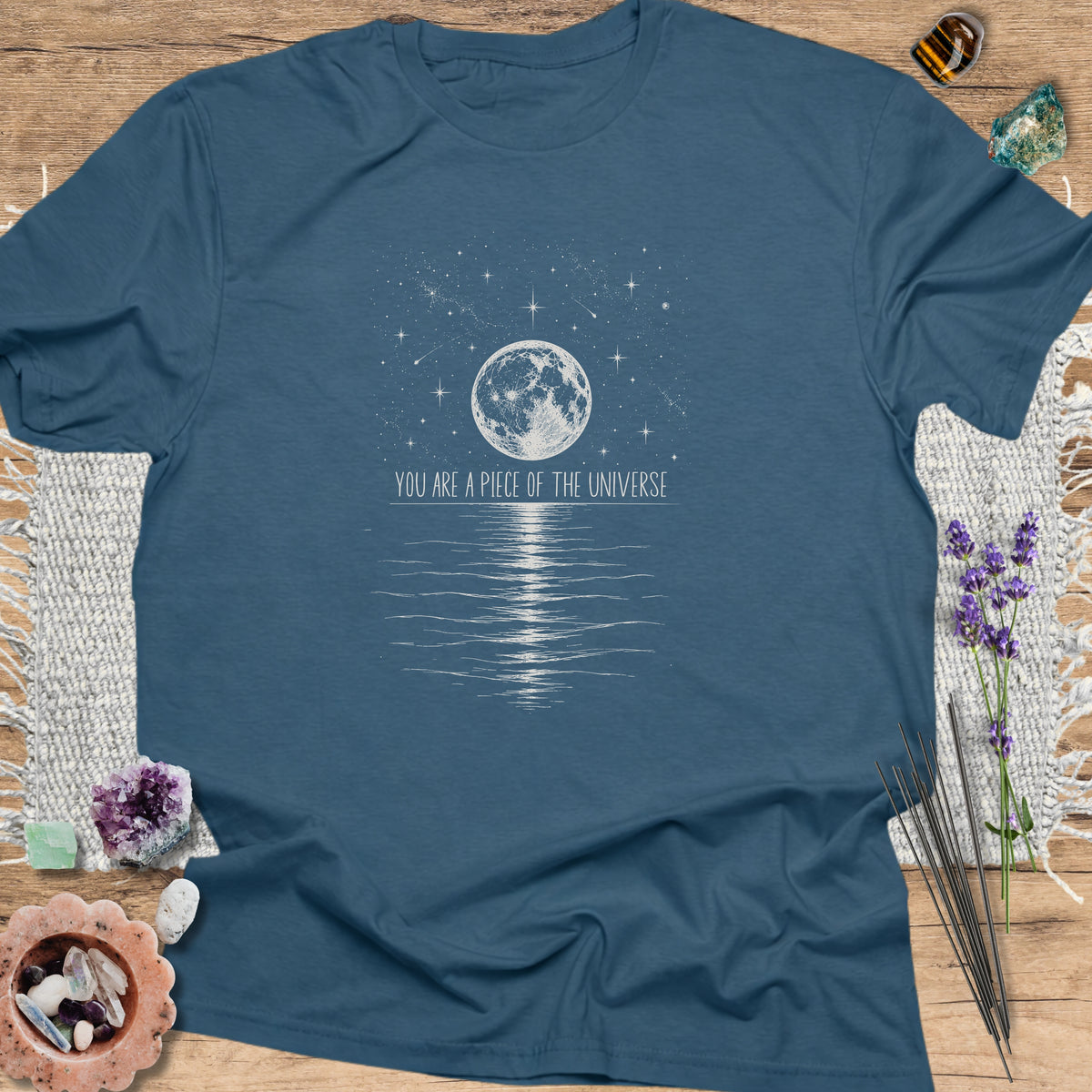 You are a Piece of the Universe Indigo Blue