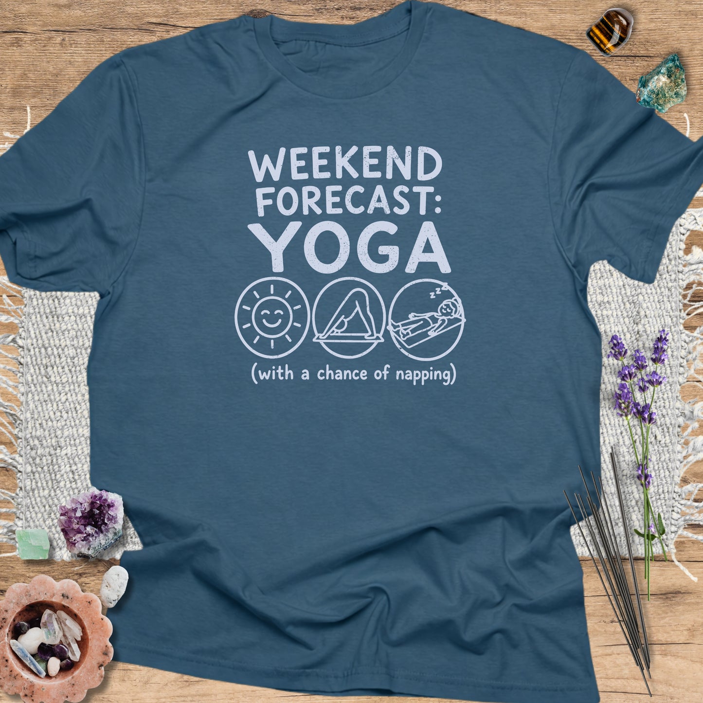 Weekend Forecast: Yoga Indigo Blue