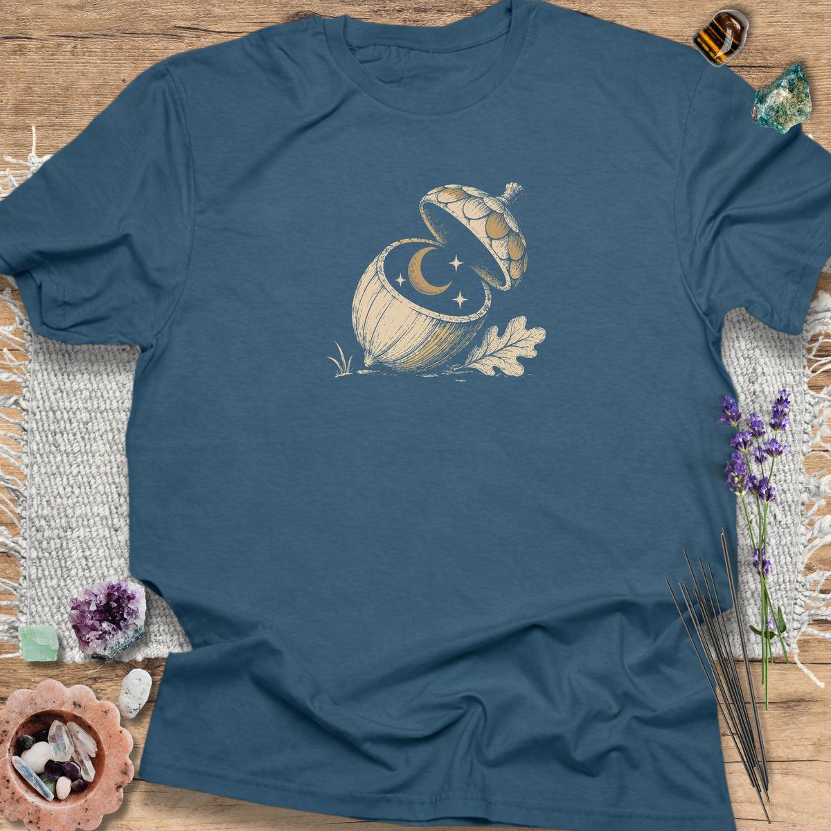 Celestial Acorn Indigo Blue