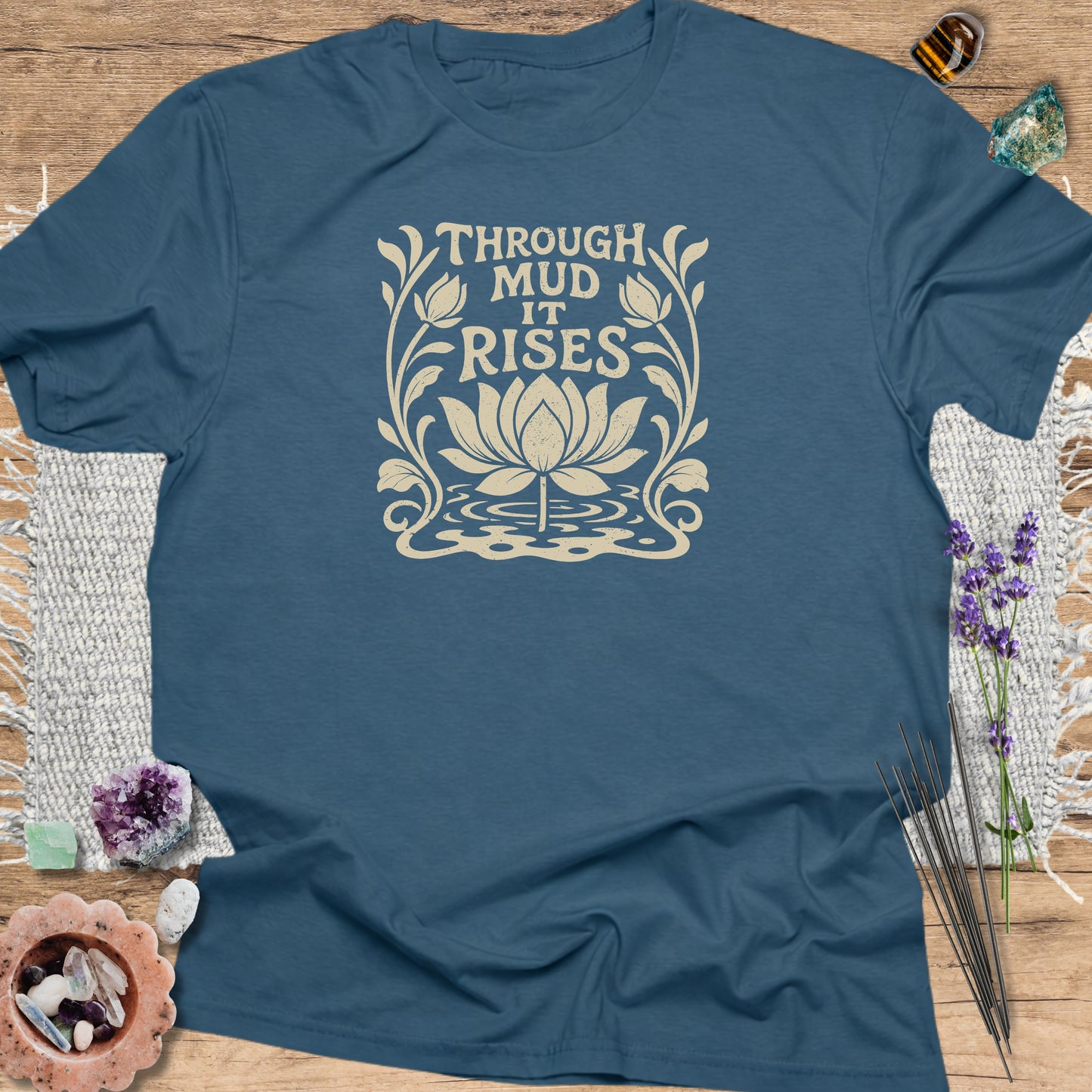 Through Mud It Rises Lotus T-Shirt