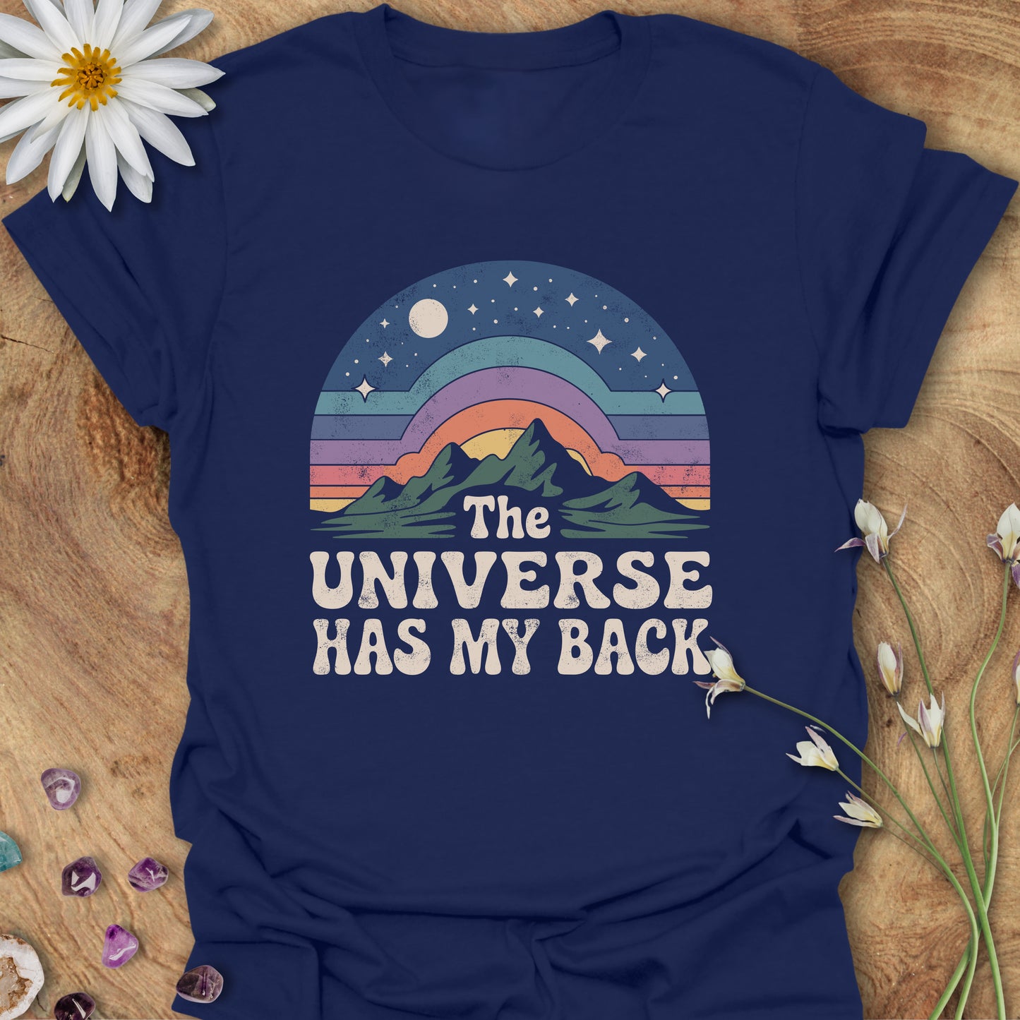 The Universe Has My Back Retro Sunset T-Shirt