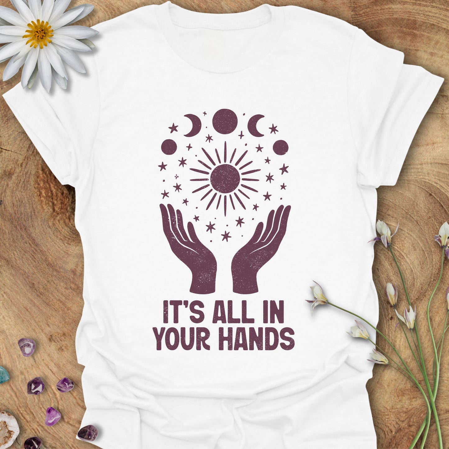 It's All In Your Hands T-Shirt White