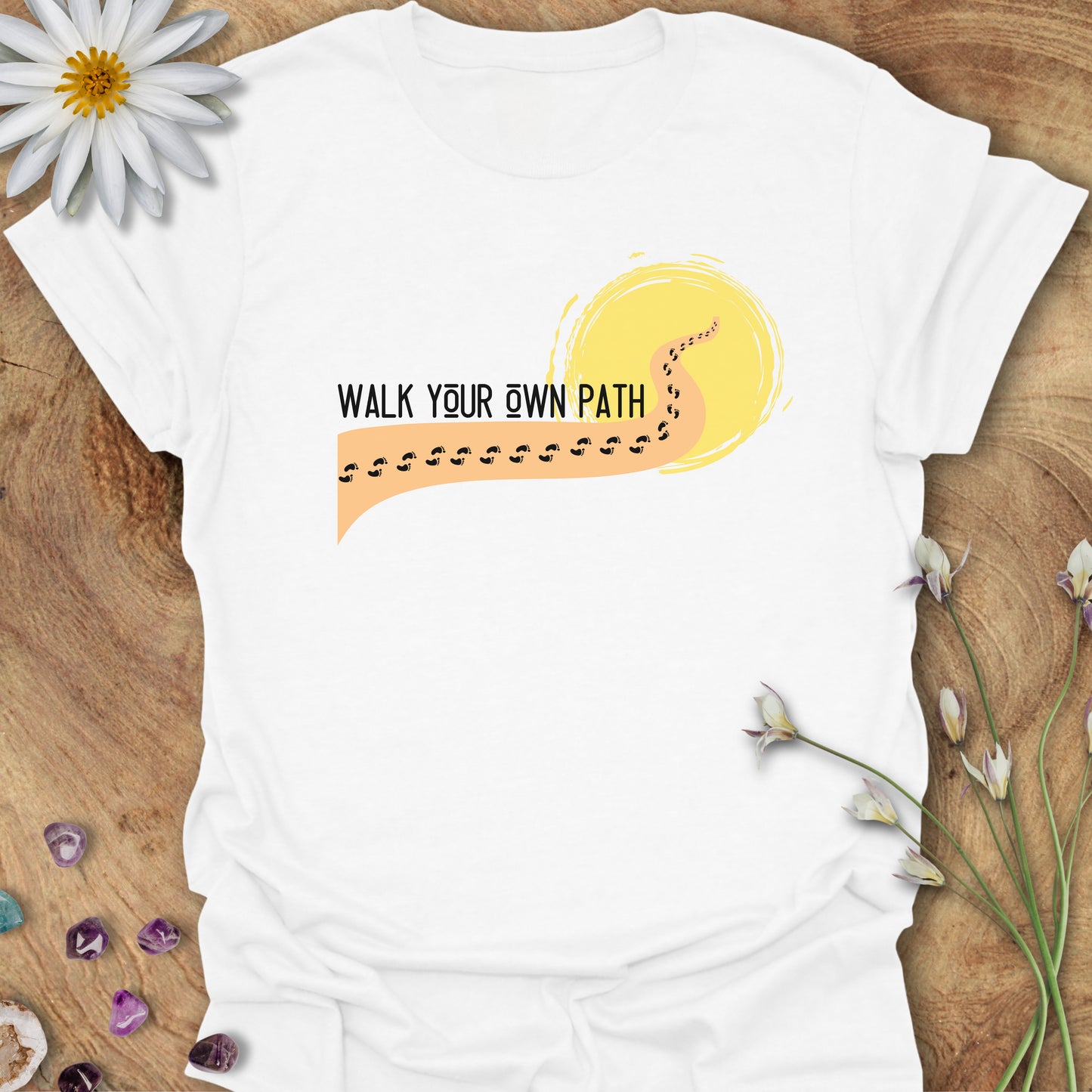 Walk Your Own Path T-Shirt White