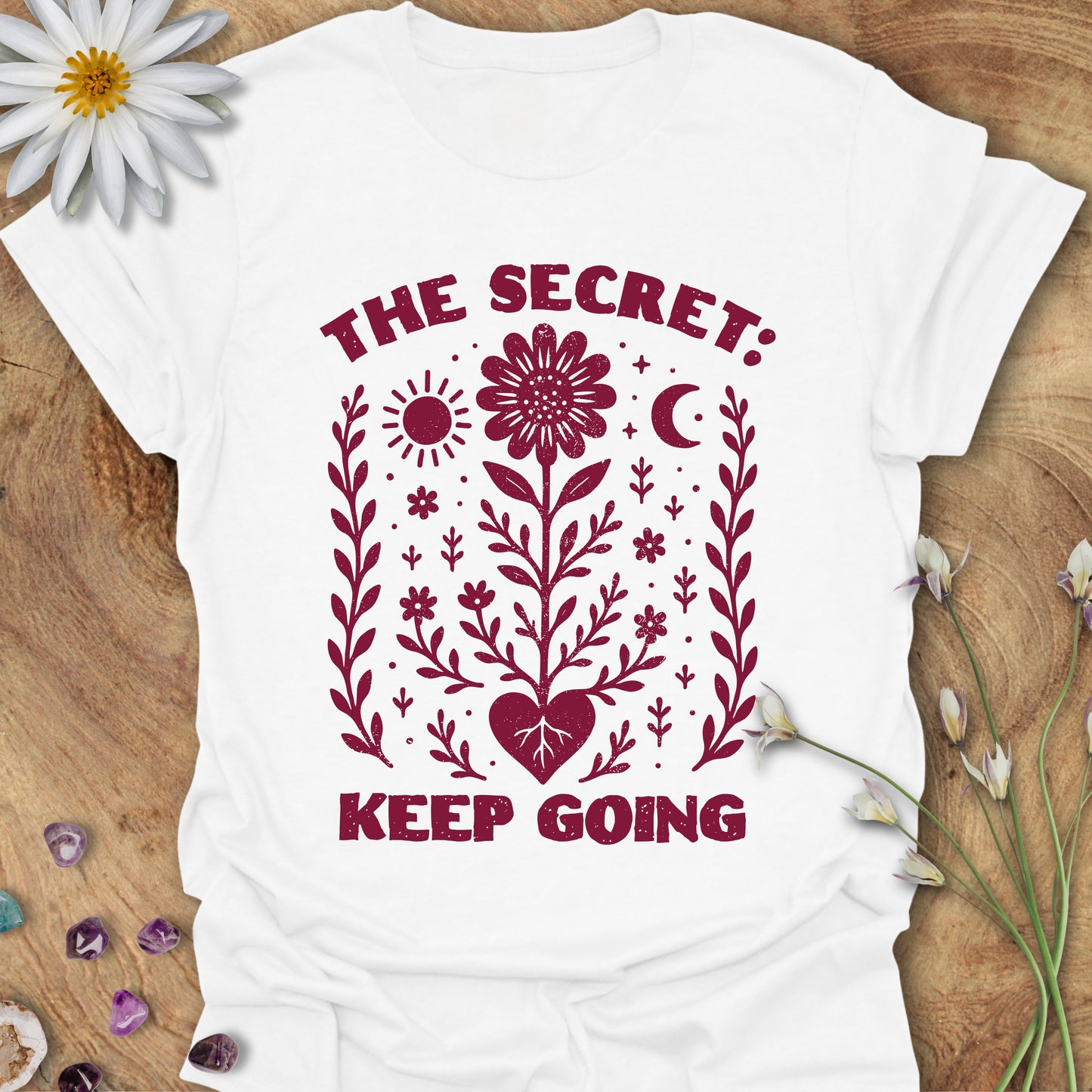 The Secret: Keep Going T-Shirt White