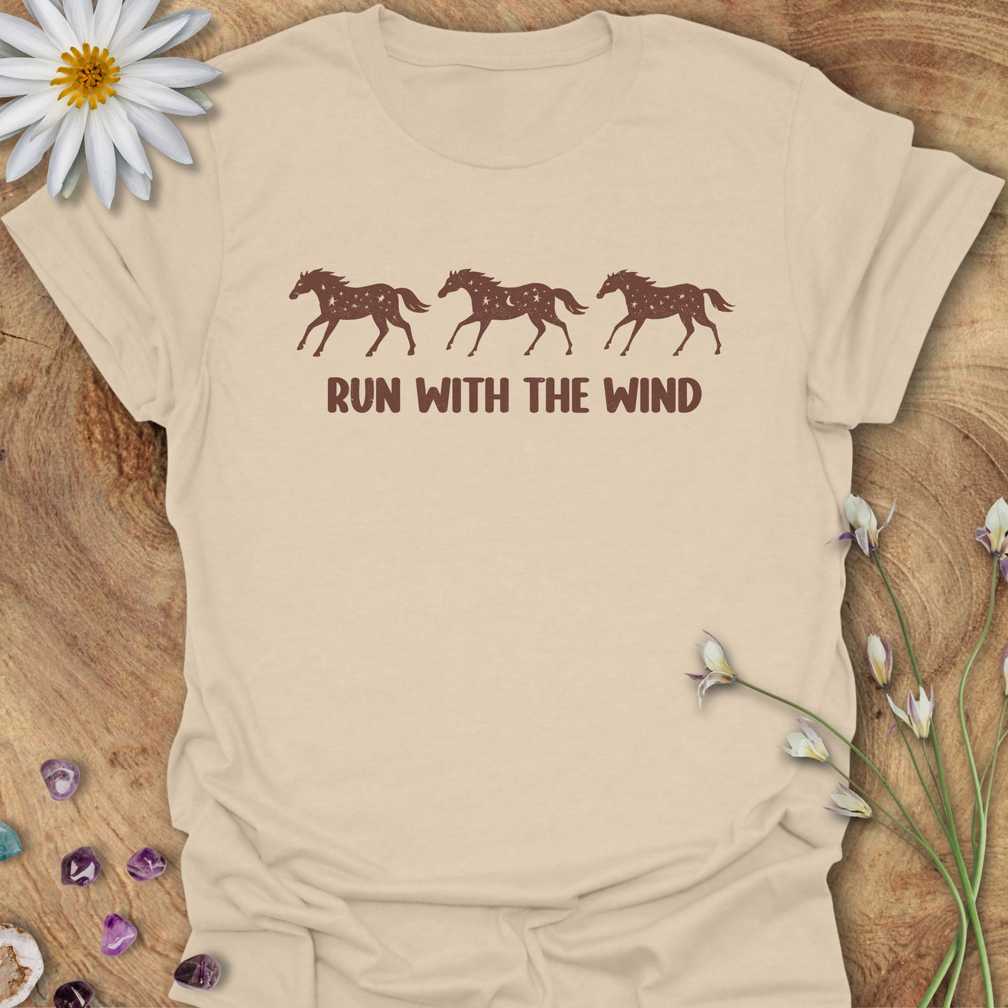 Run With The Wind T-Shirt Sand