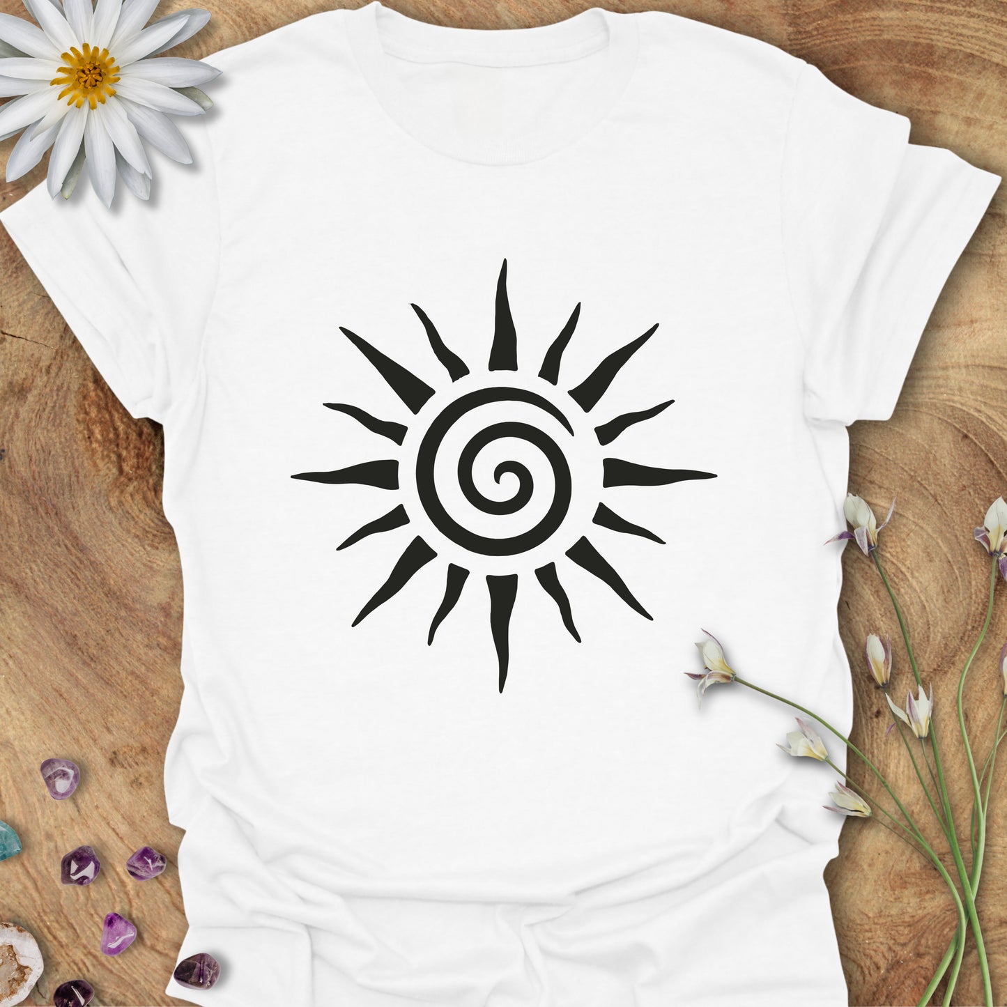 Sun Spiral T-shirt White