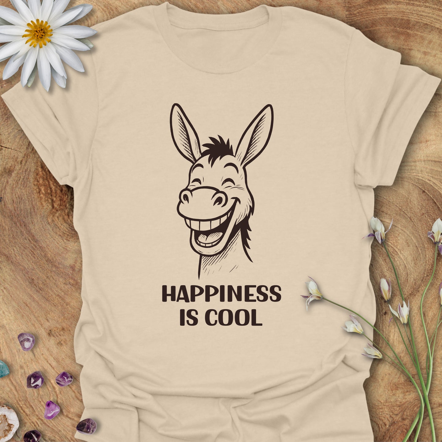 Happiness Is Cool T-Shirt Sand