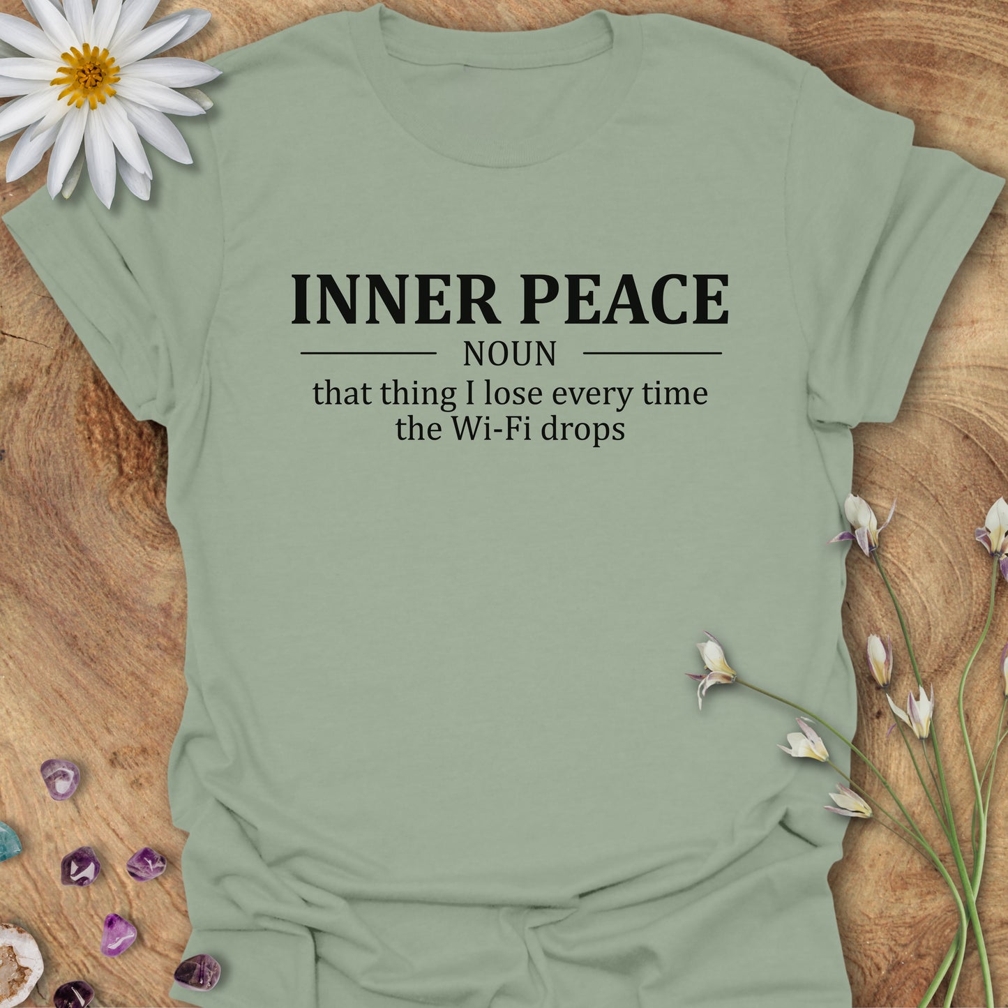 Inner Peace Definition T-Shirt Sage