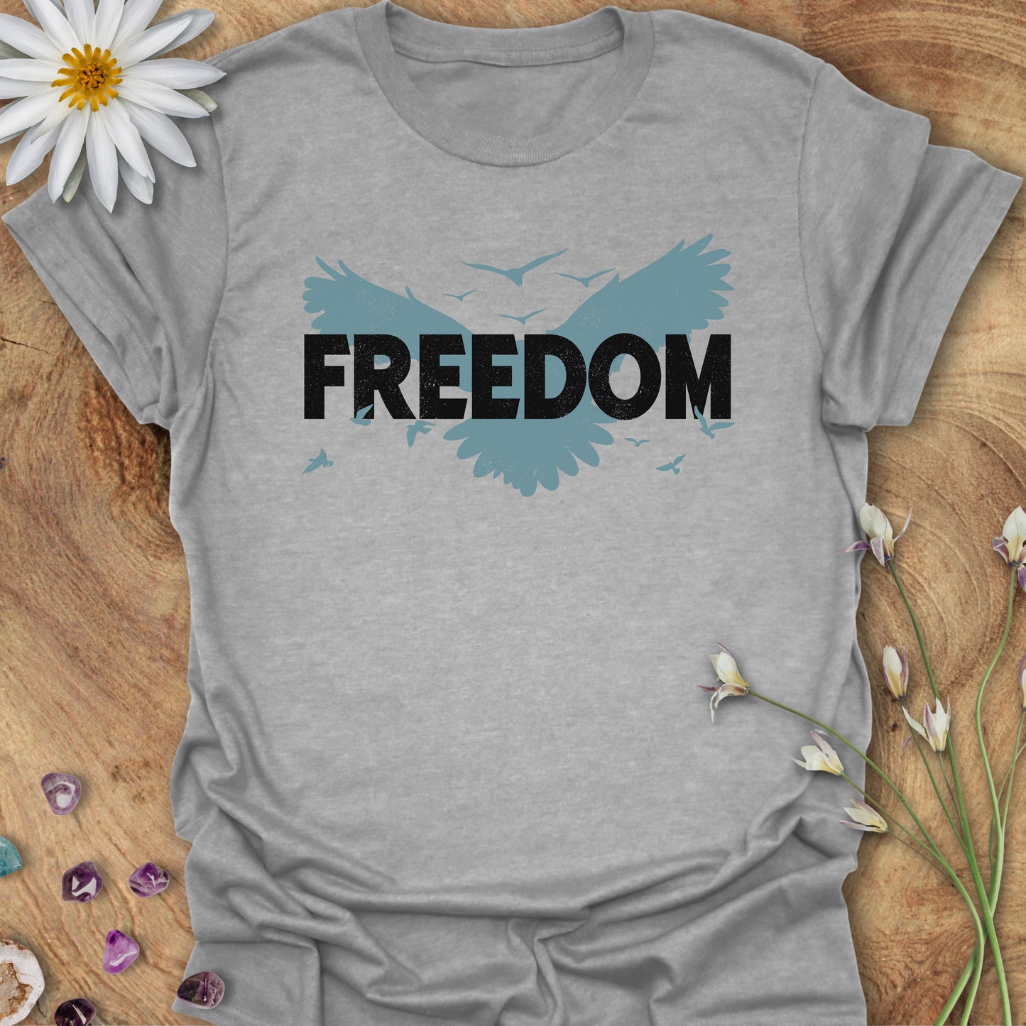 Freedom T-Shirt Sport Grey