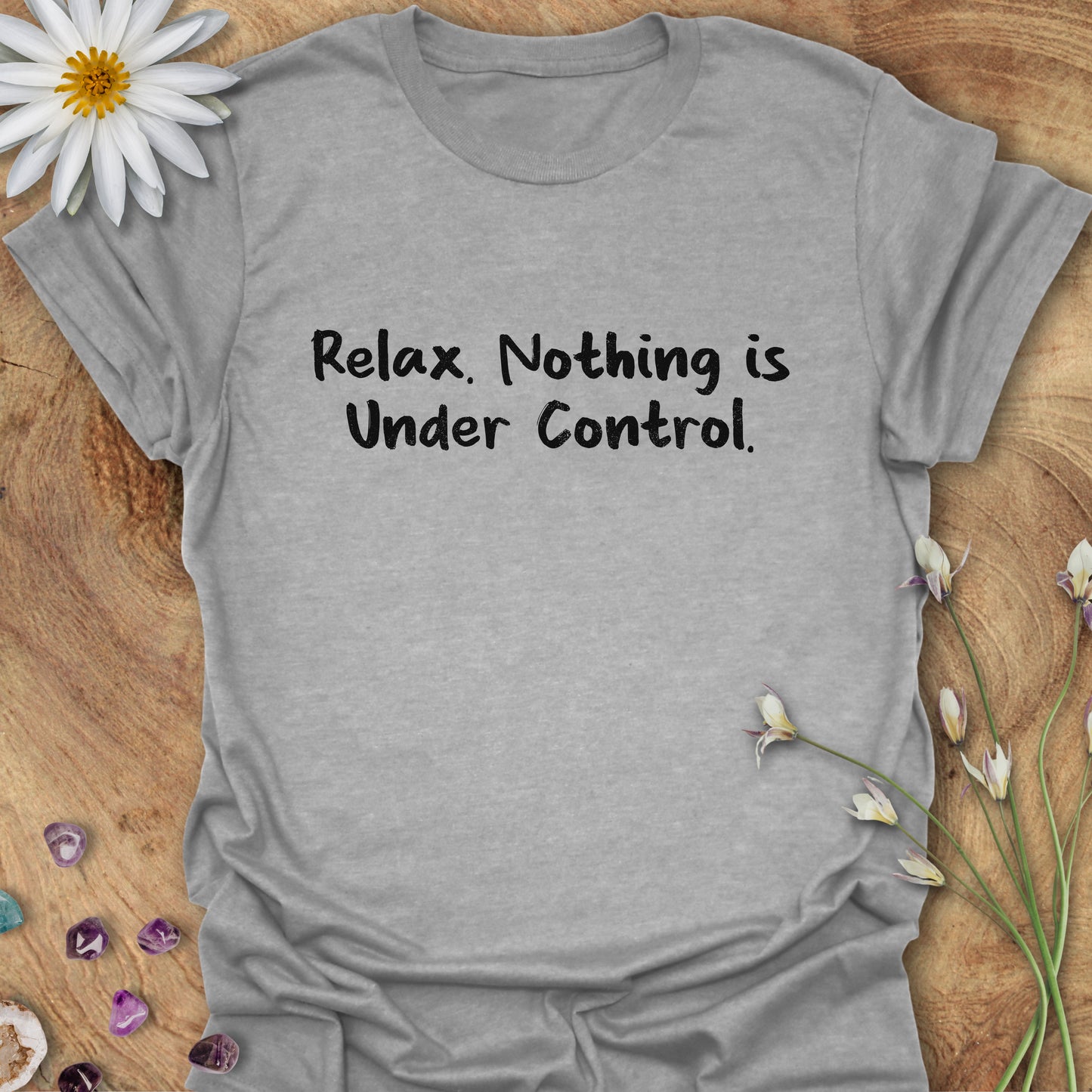 Relax. Nothing is Under Control T-Shirt Sport Grey