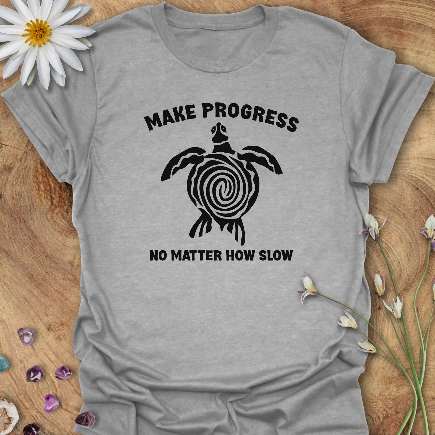 Make Progress. No Matter How Slow T-Shirt Sport Grey