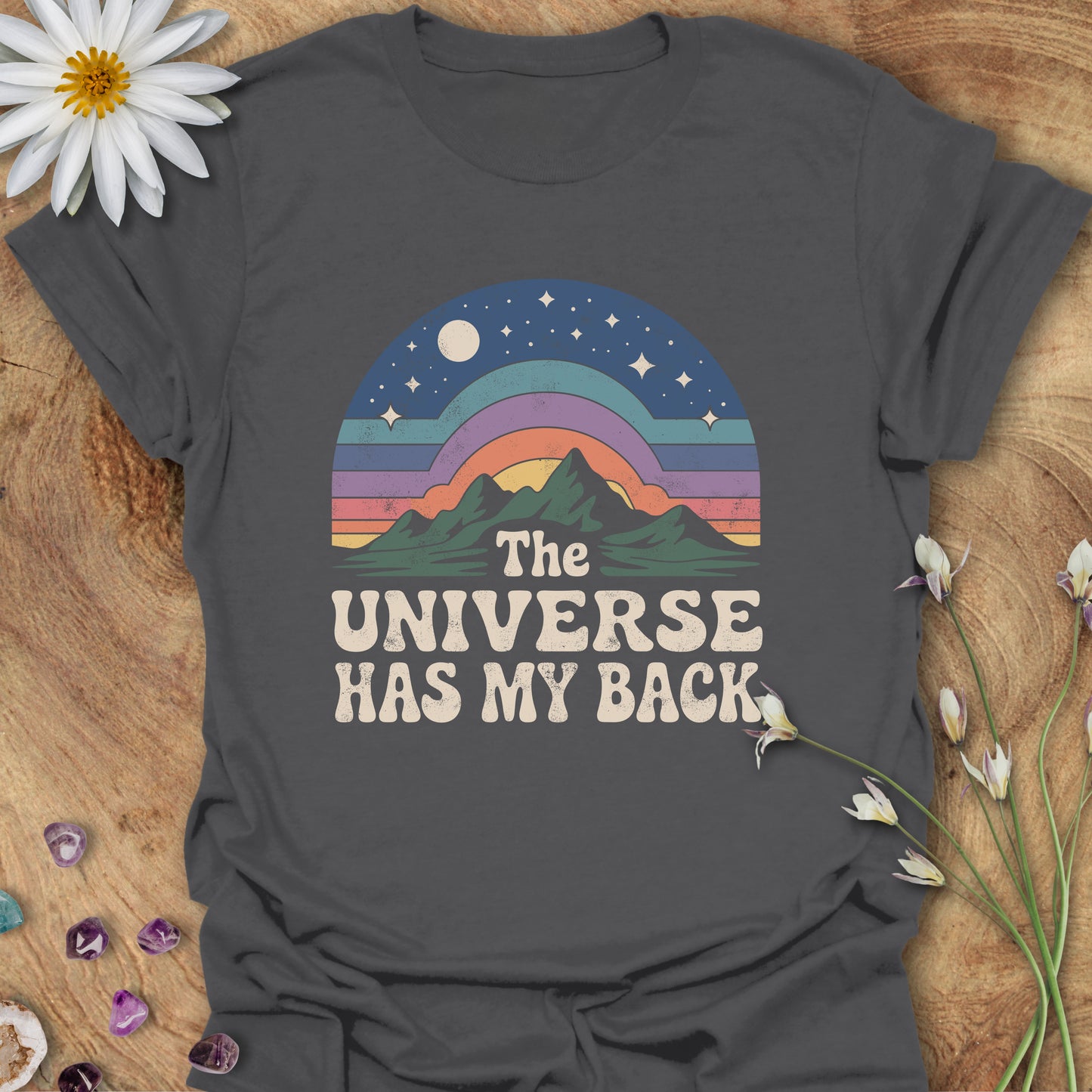 The Universe Has My Back Retro Sunset T-Shirt