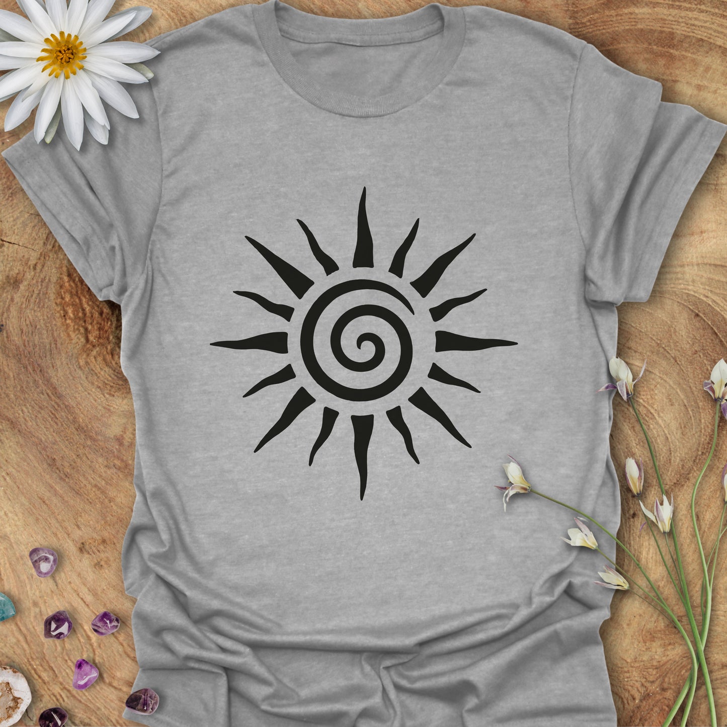 Sun Spiral T-shirt Sport Grey