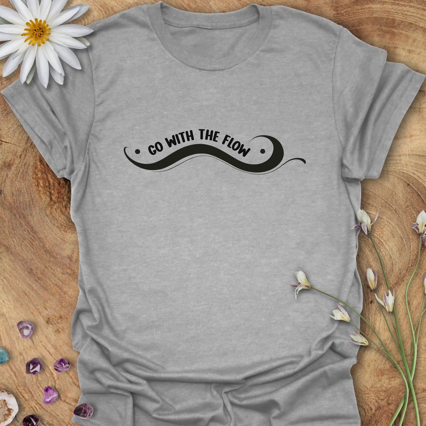 Go With The Flow T-Shirt Sport Grey