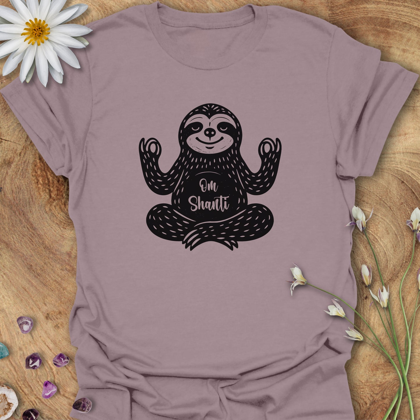 Om Shanti Sloth T-Shirt