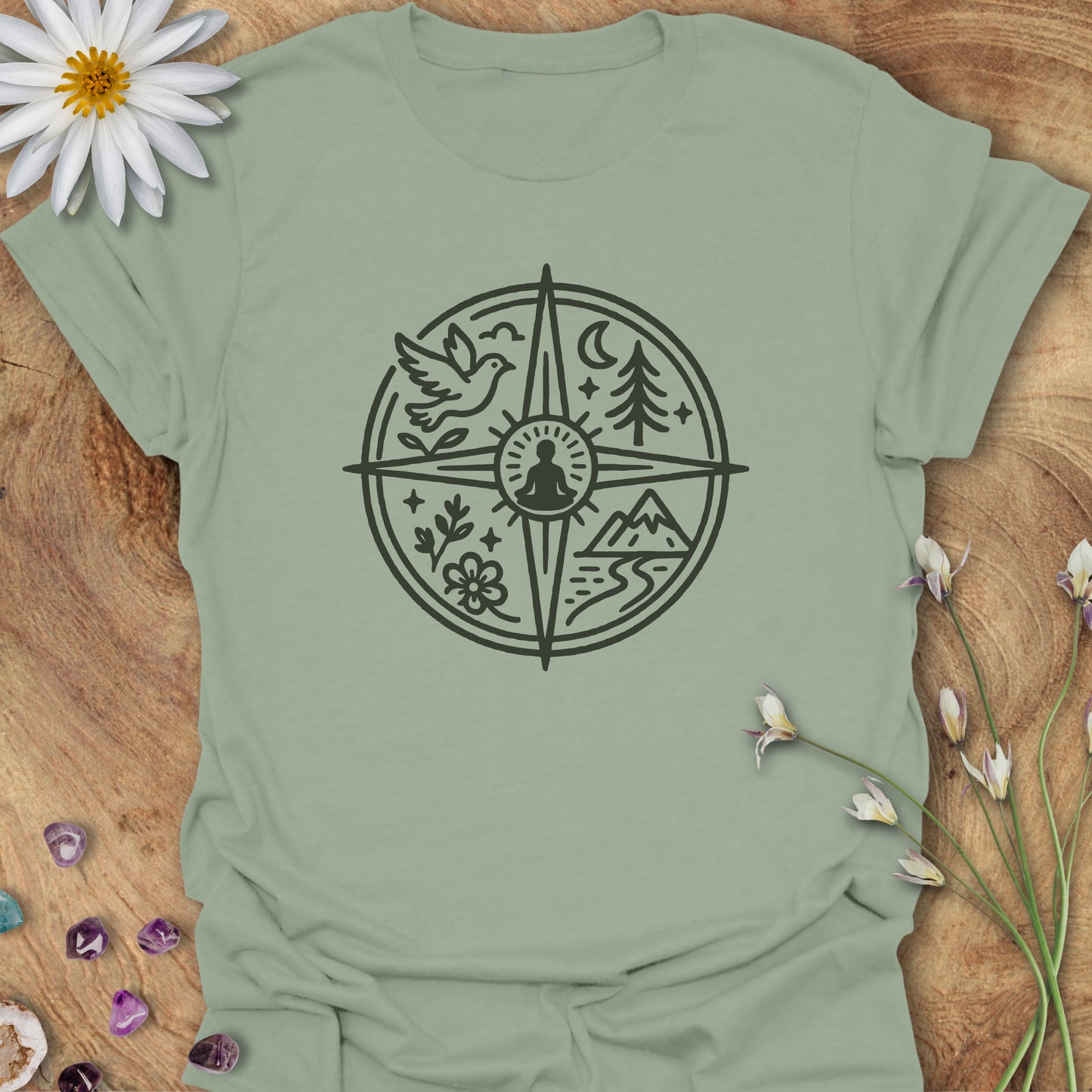 Inner Compass T-Shirt Sage