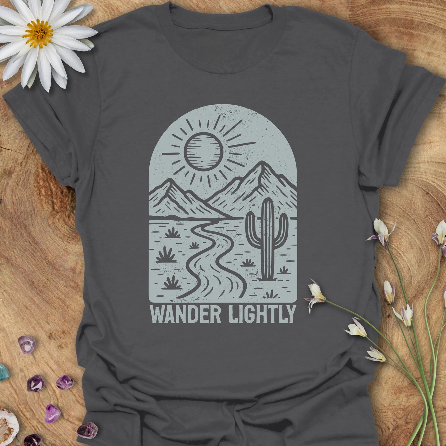 Wander Lightly T-Shirt Charcoal