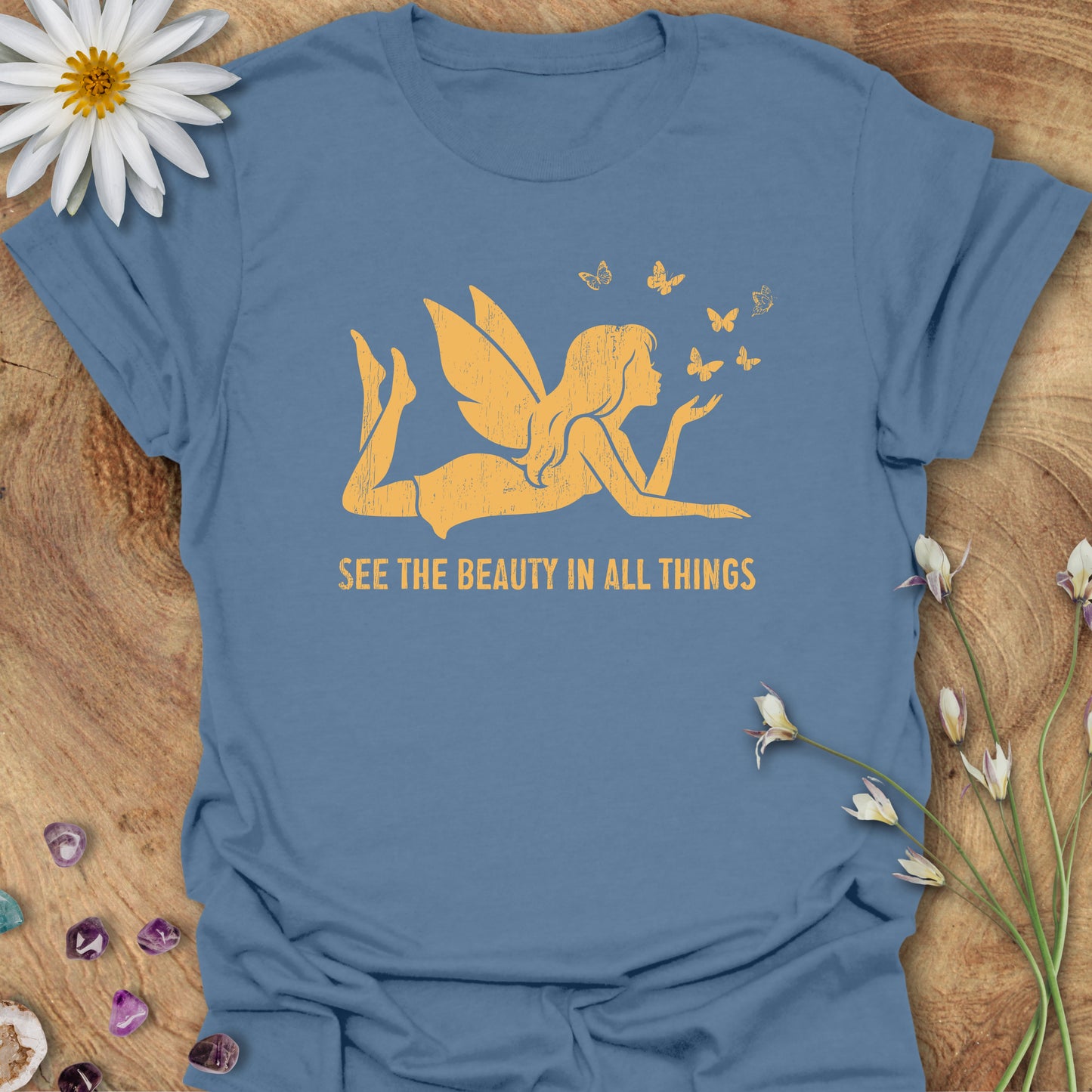 See the Beauty in All Things T-Shirt Indigo Blue