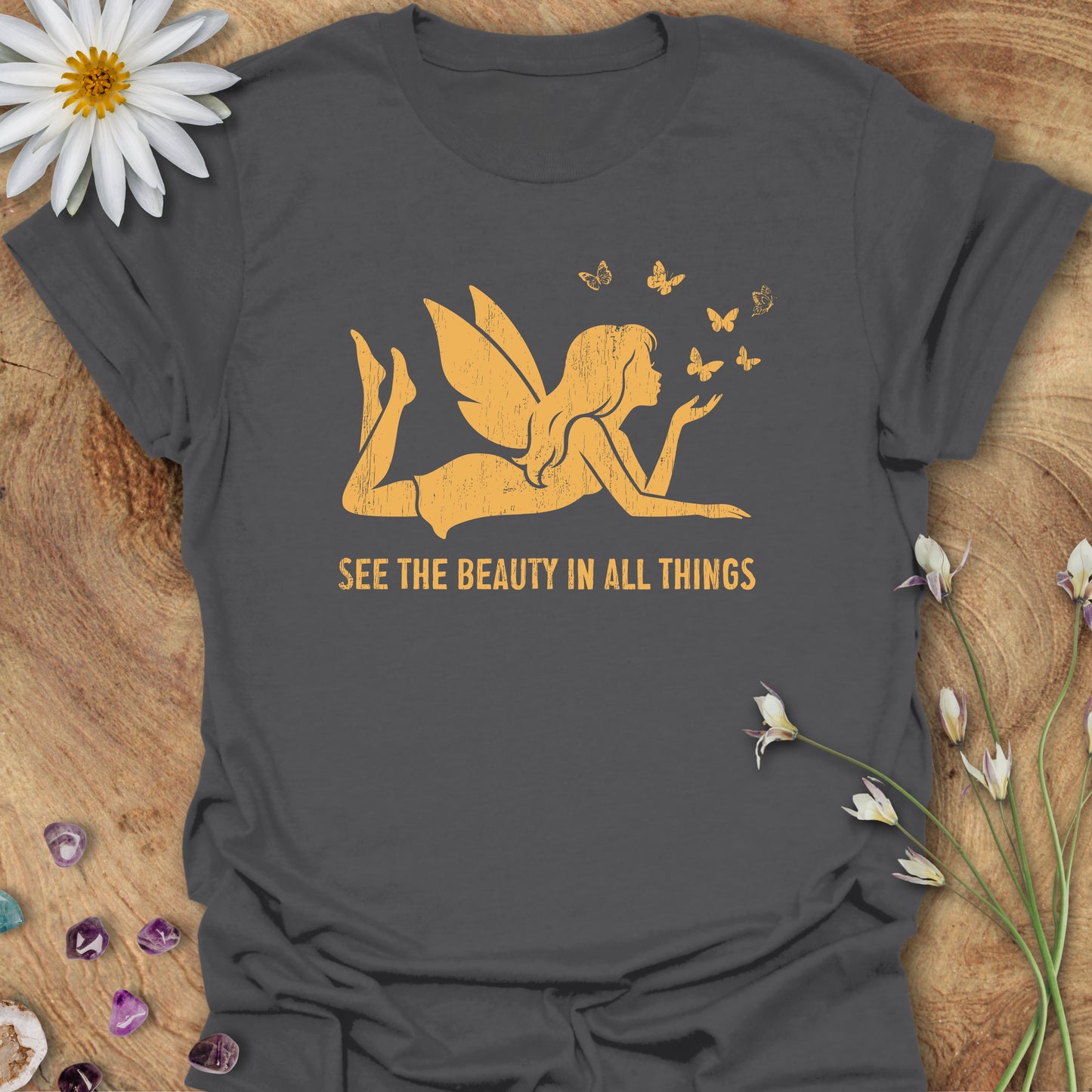 See the Beauty in All Things T-Shirt Charcoal