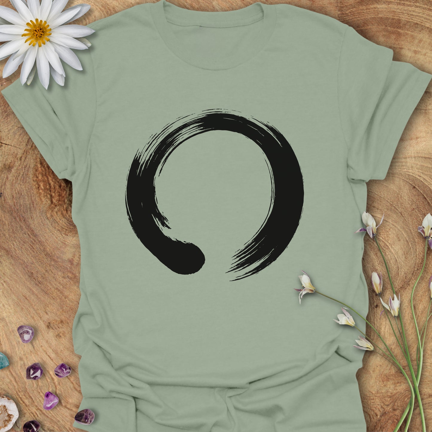 Zen Enzo Circle T-Shirt Sage