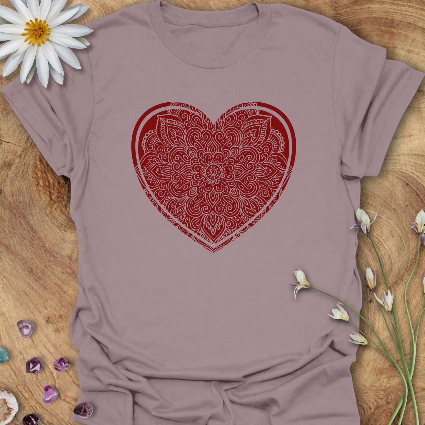Heart Mandala T-Shirt Paragon