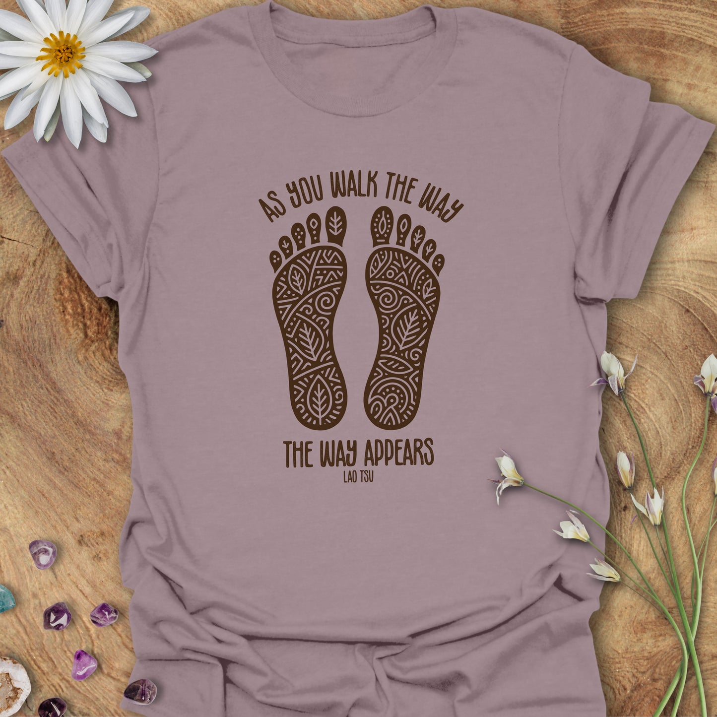 As You Walk The Way, The Way Appears. Lao Tsu. T-Shirt Paragon