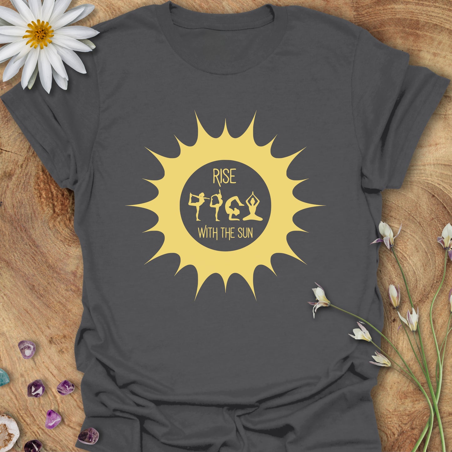 Rise With the Sun T-Shirt Charcoal