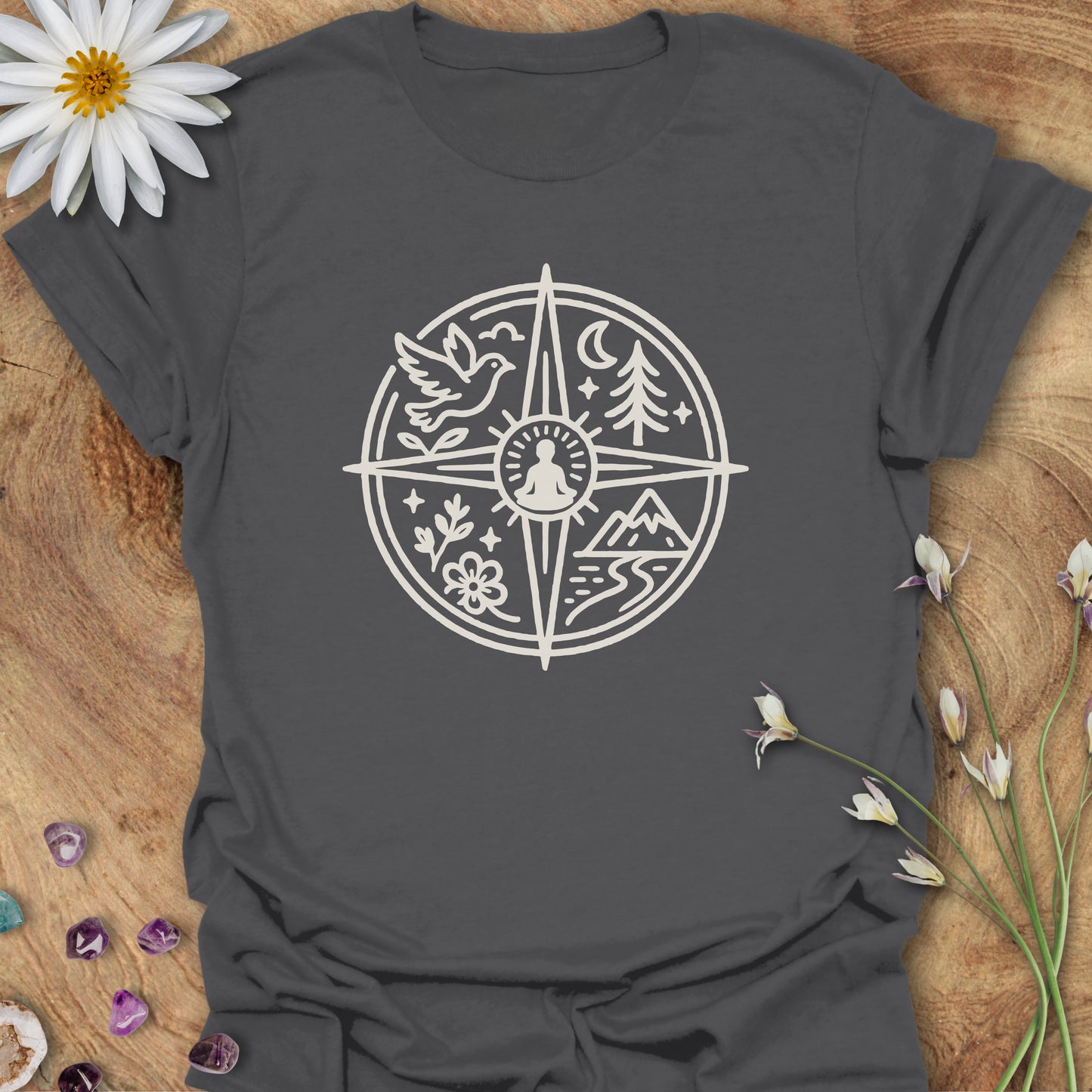 Inner Compass T-Shirt Charcoal
