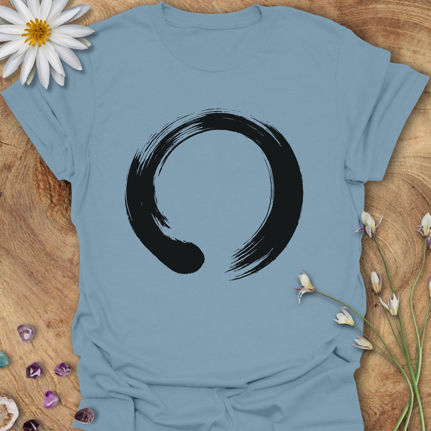 Zen Enzo Circle T-Shirt Stone Blue