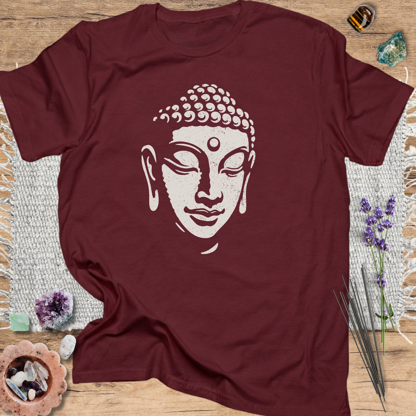 Buddha T-Shirt Maroon