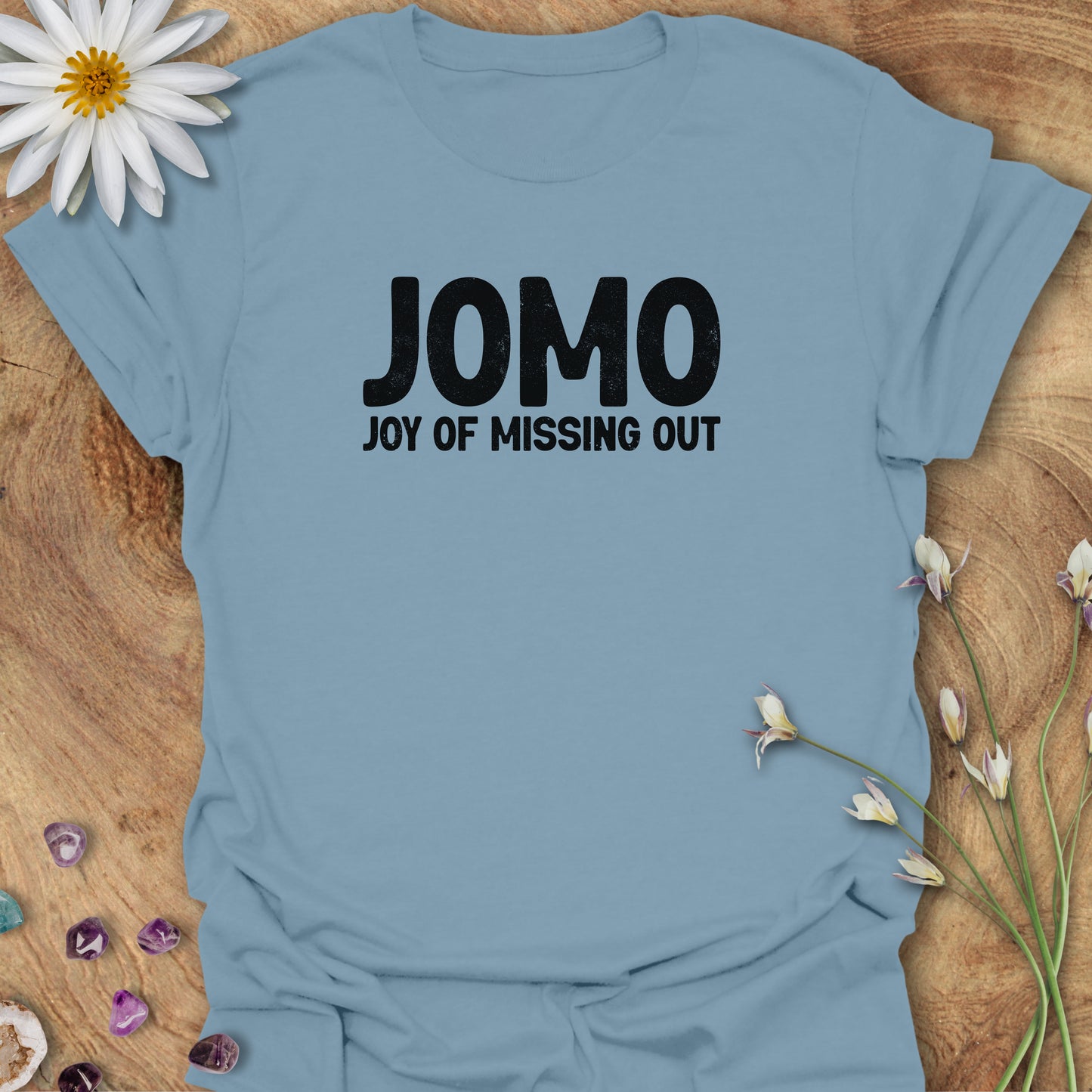 JOMO T-Shirt Stone Blue