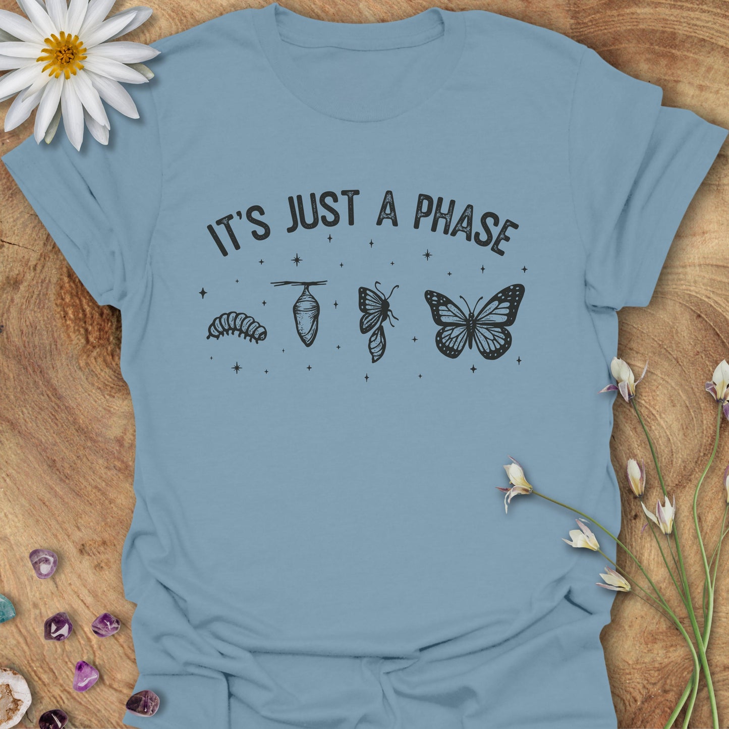 It's Just a Phase T-Shirt Stone Blue
