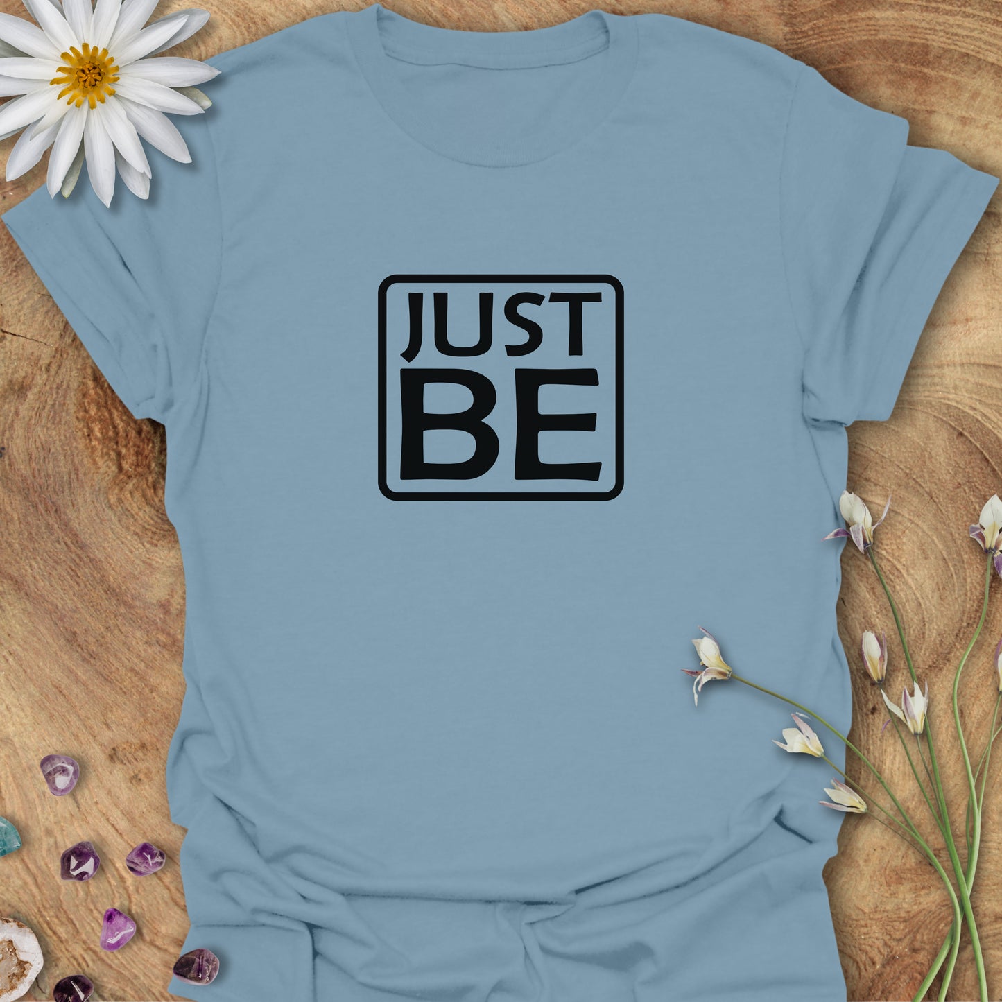 Just Be T-Shirt Stone Blue