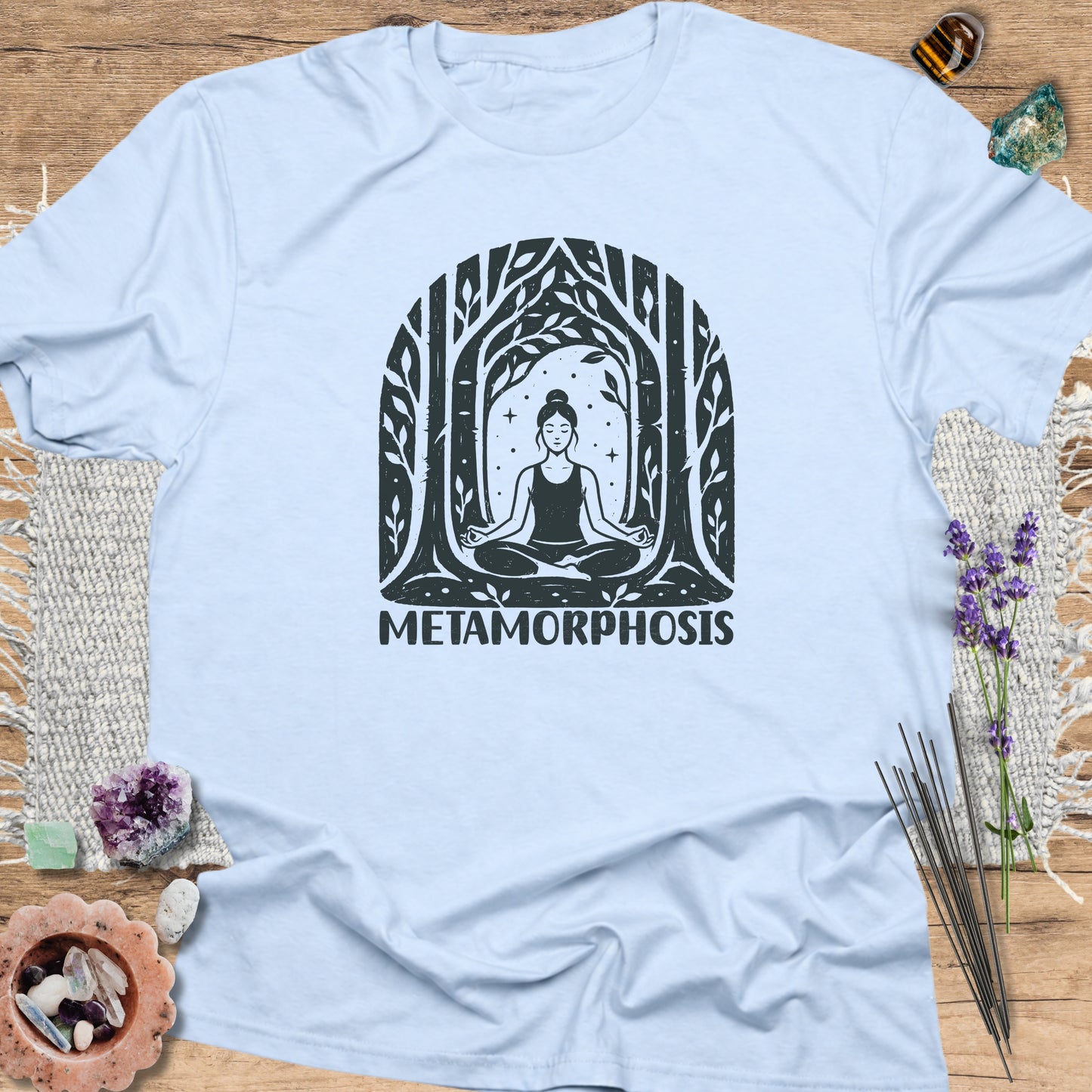 Metamorphosis T‑Shirt Light Blue