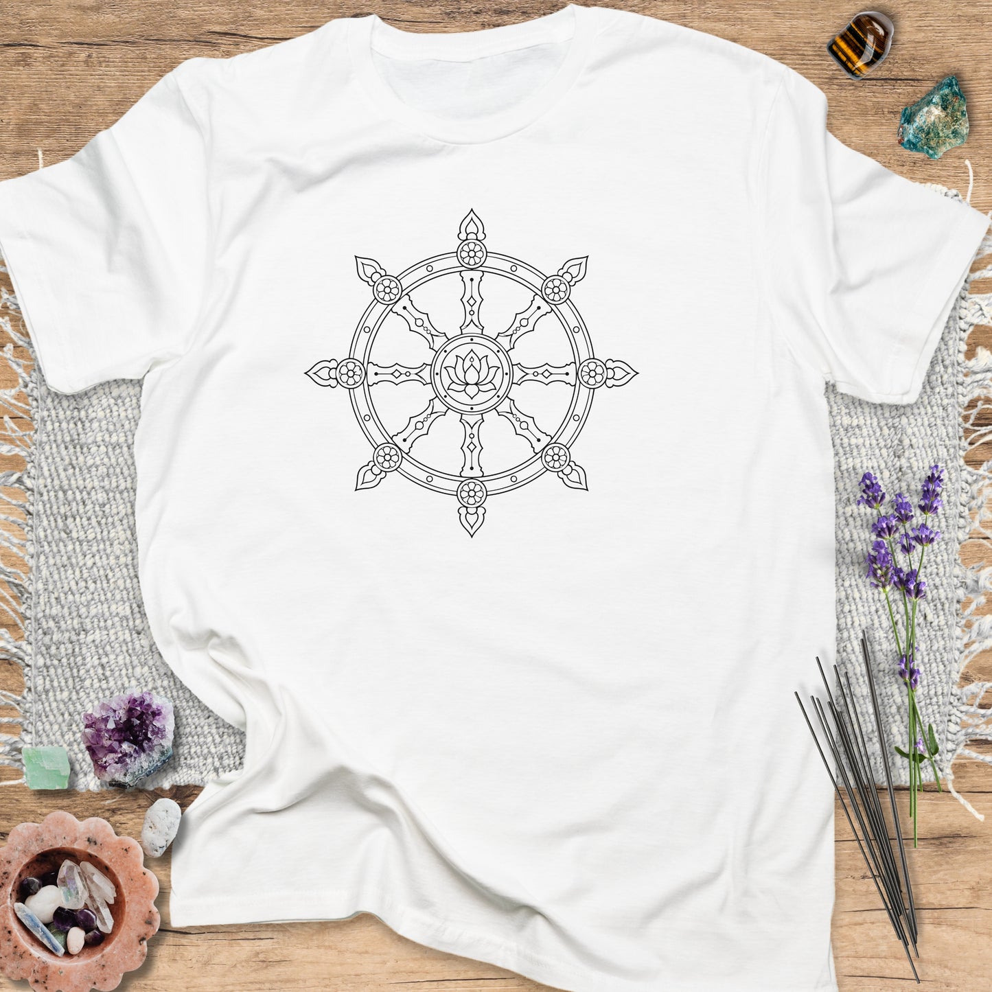 Dharma Wheel T-Shirt White