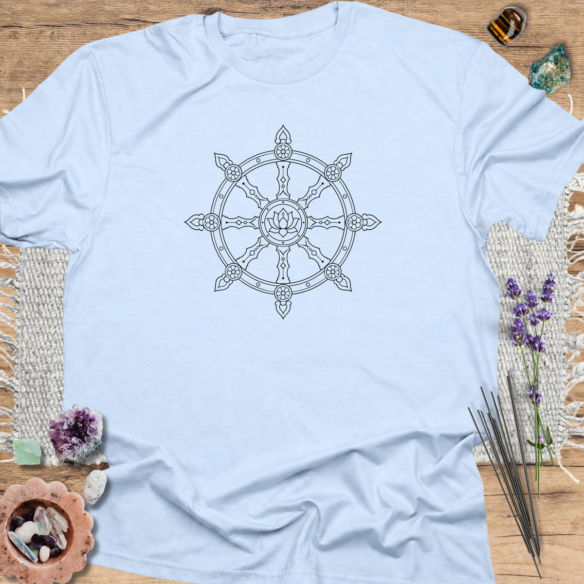 Dharma Wheel Light Blue