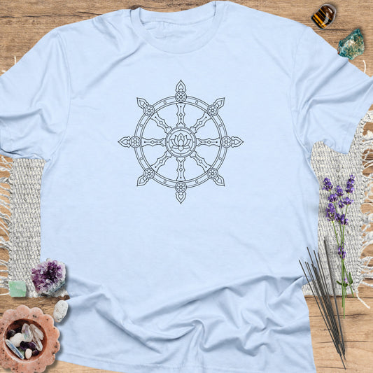 Dharma Wheel T-Shirt Light Blue