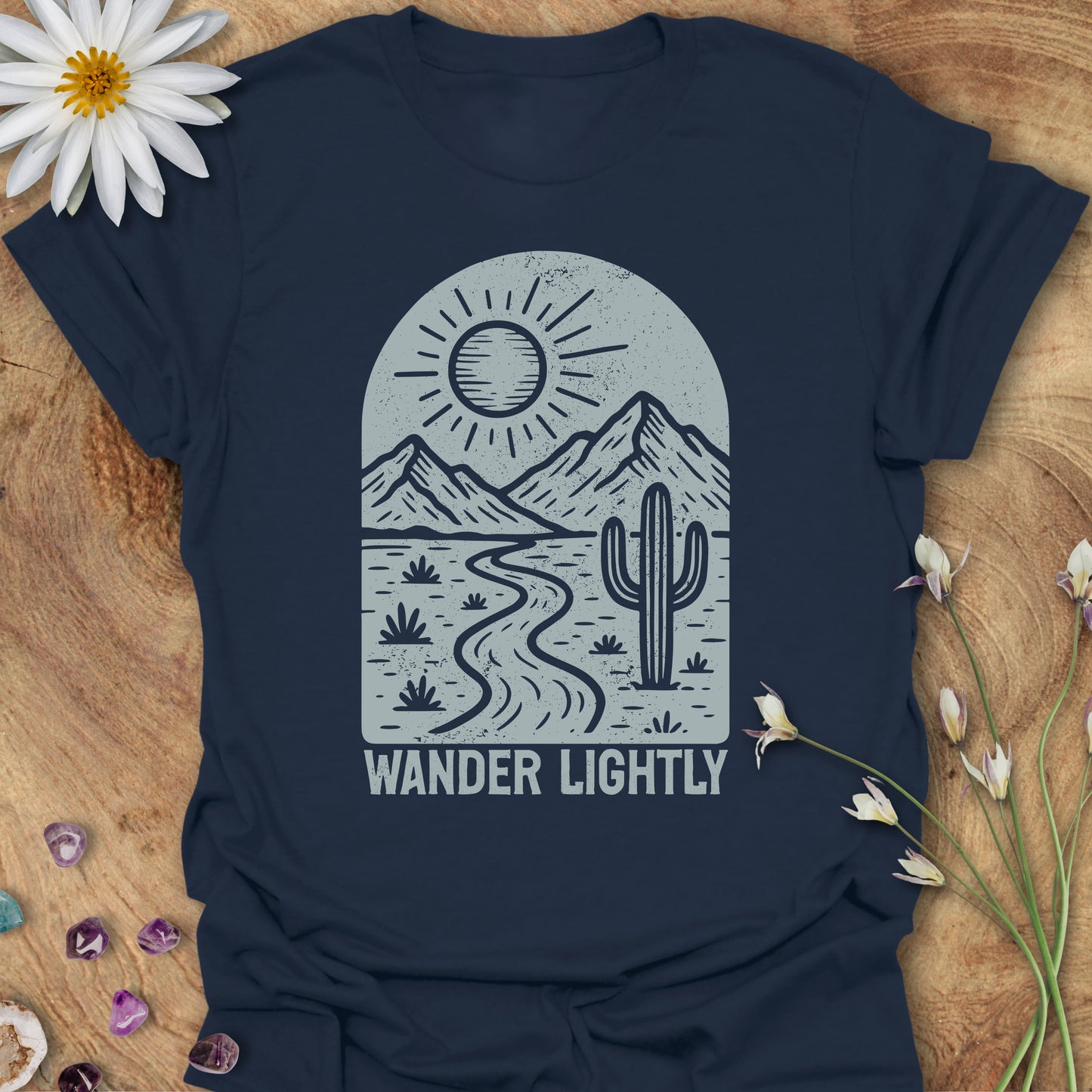 Wander Lightly T-Shirt Navy