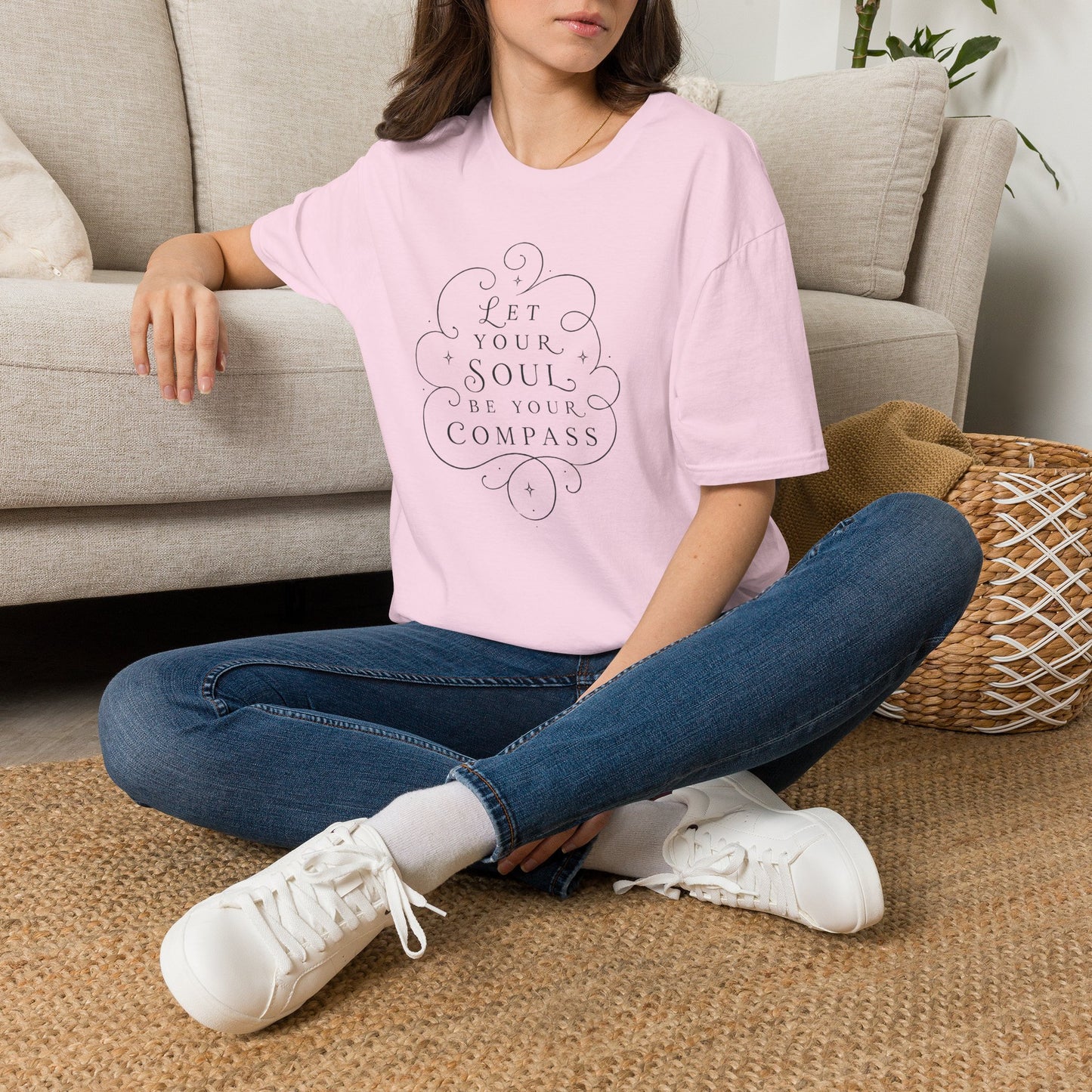 T-Shirt — "Let Your Soul Be Your Compass" Inspirational Graphic Tee