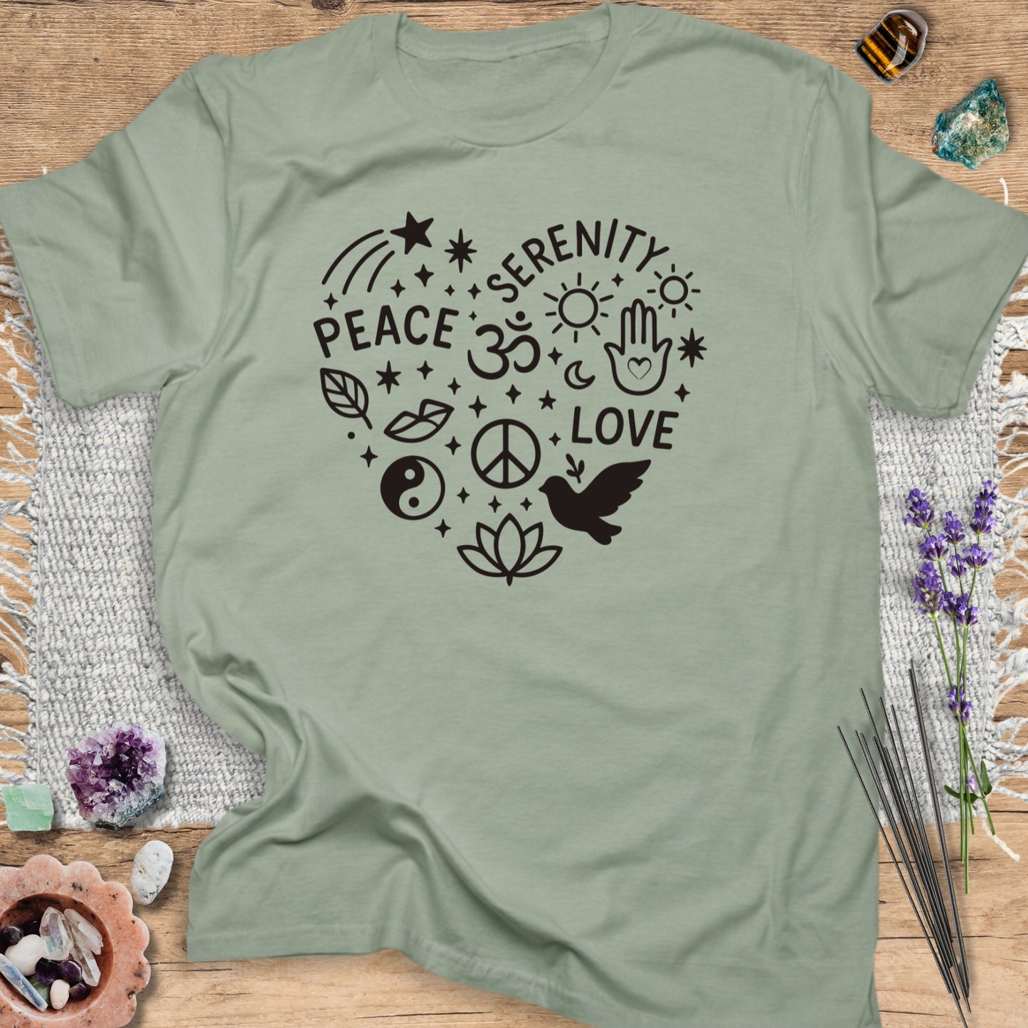 Boho Peace Heart T-Shirt