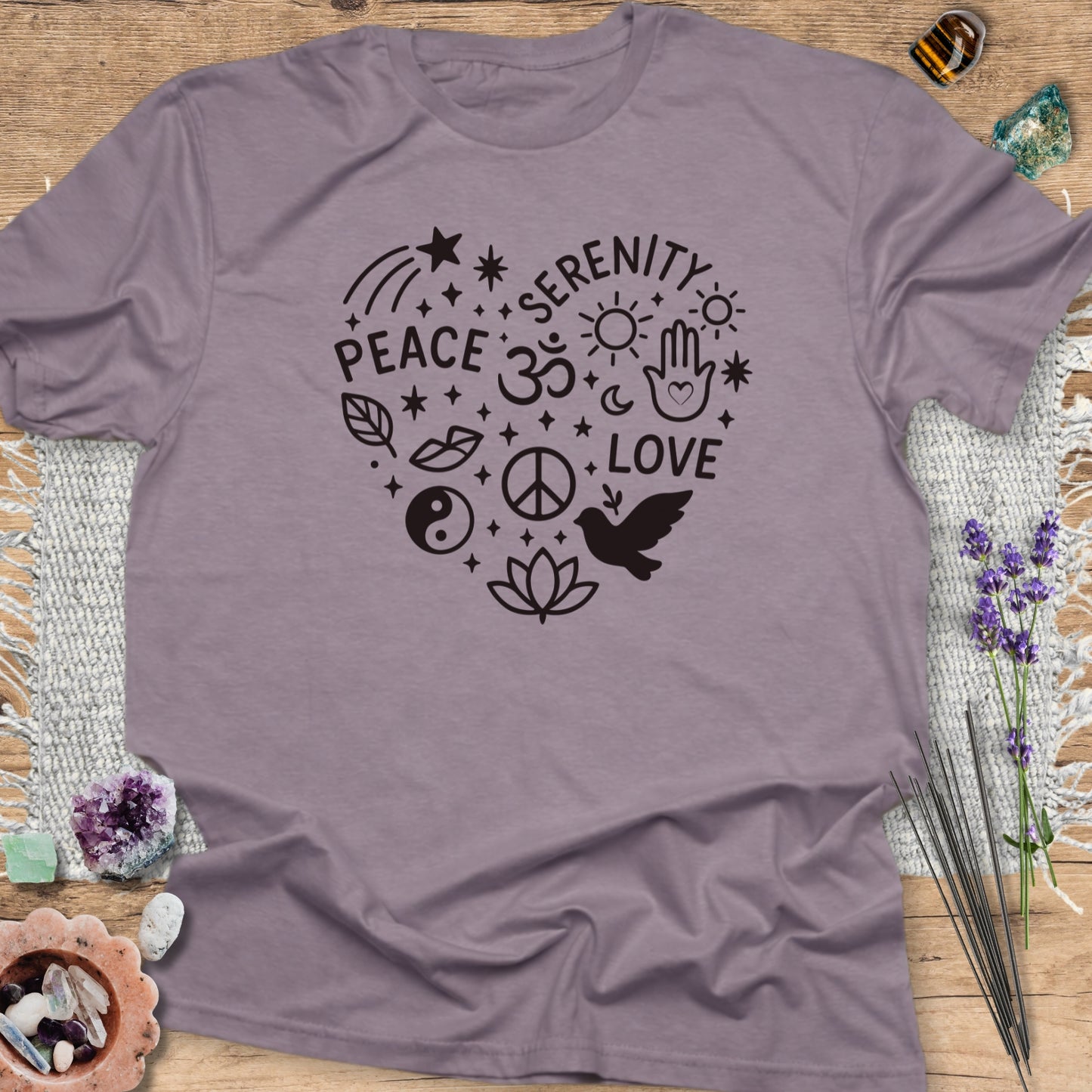 Boho Peace Heart T-Shirt