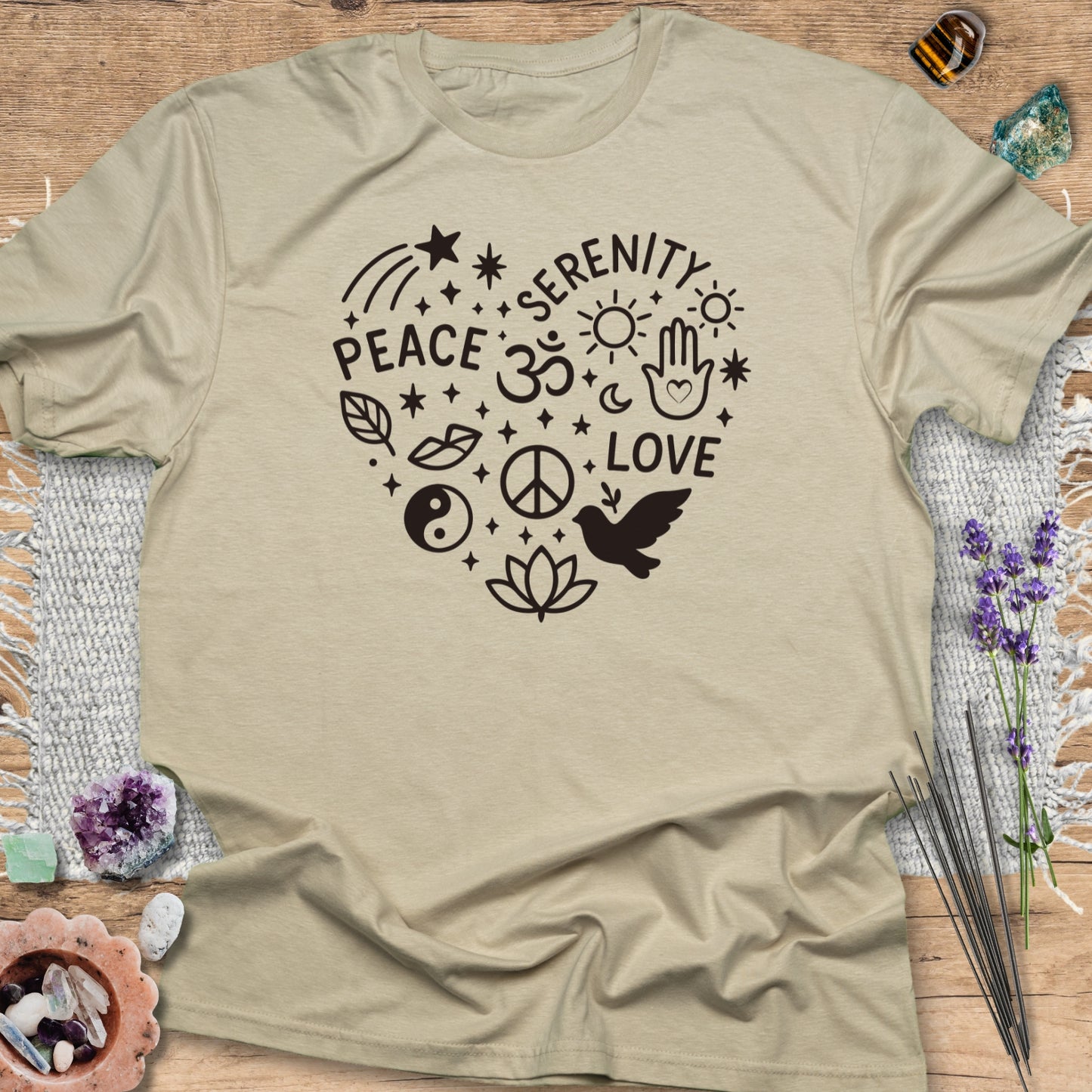 Boho Peace Heart T-Shirt