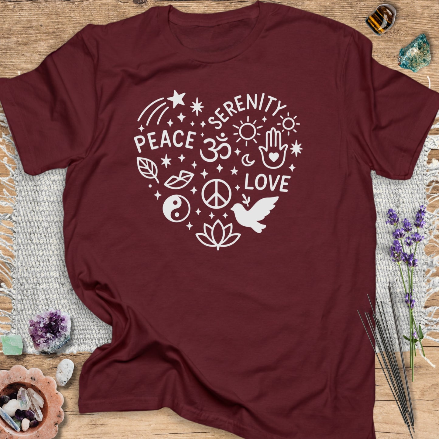 Boho Peace Heart T-Shirt