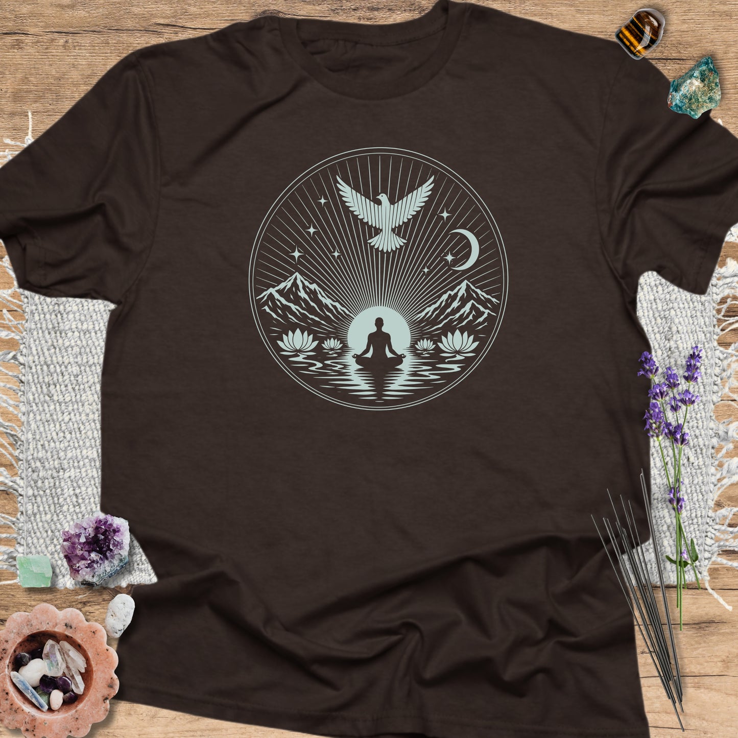Edge Of Silence T-Shirt Dark Chocolate