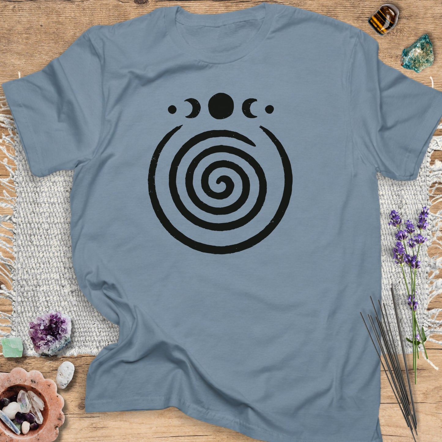 Spiral Moon Phases T-Shirt