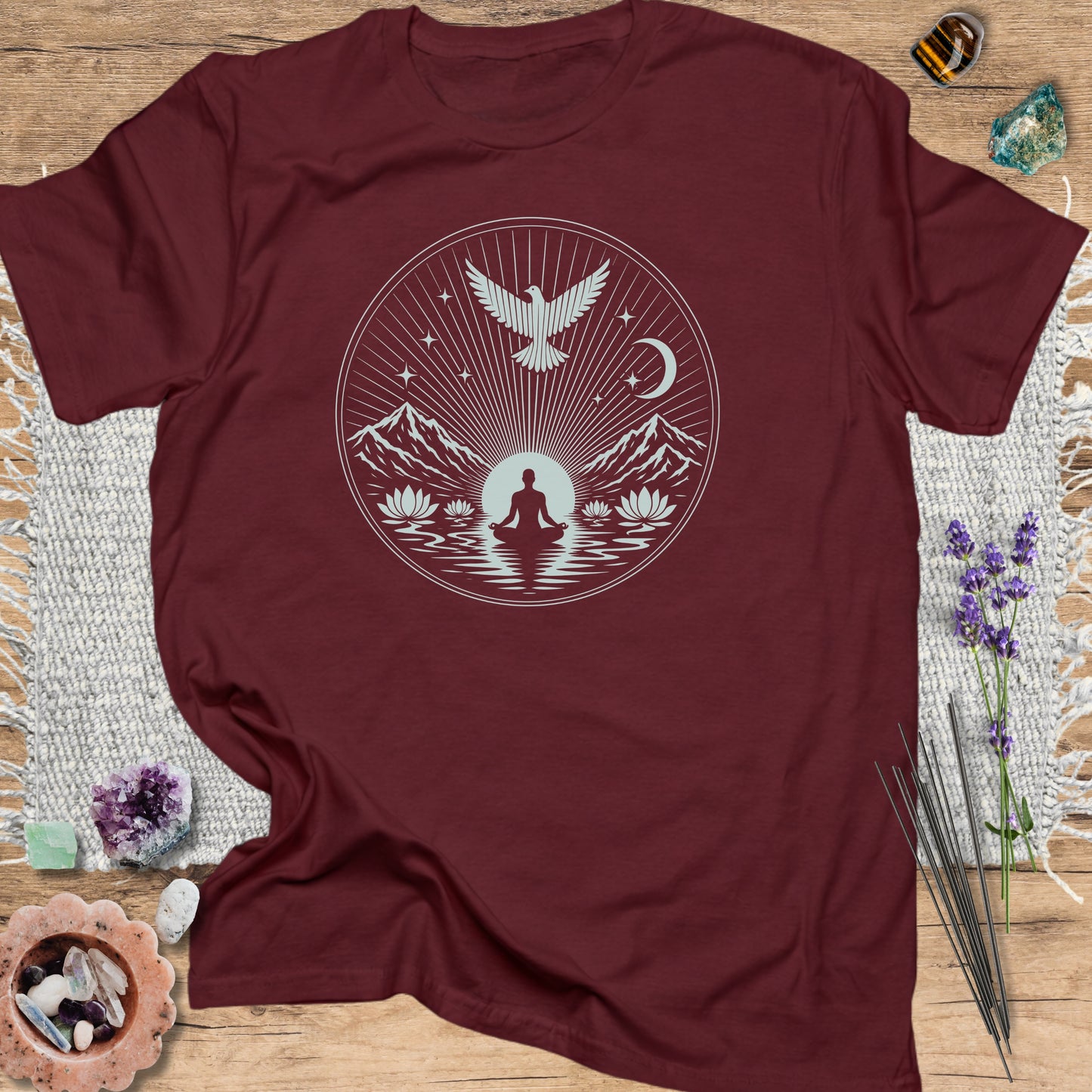 Edge Of Silence T-Shirt Maroon
